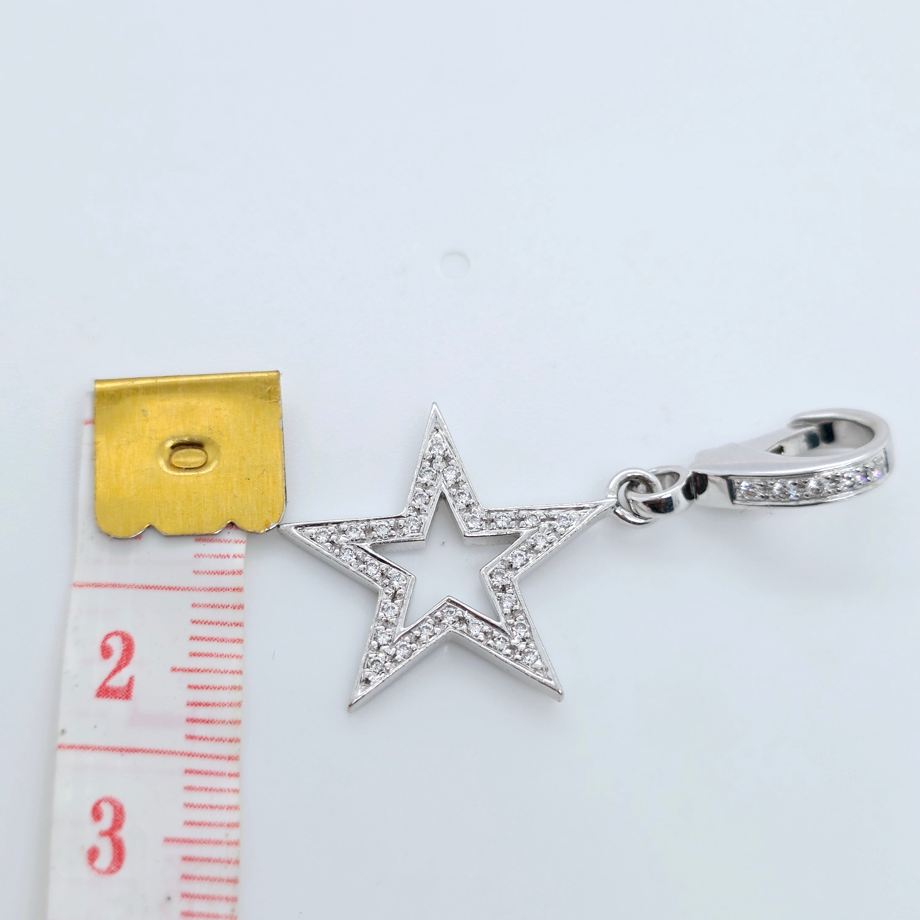 Theo Fennell Diamond Star Charm, 18ct White Gold