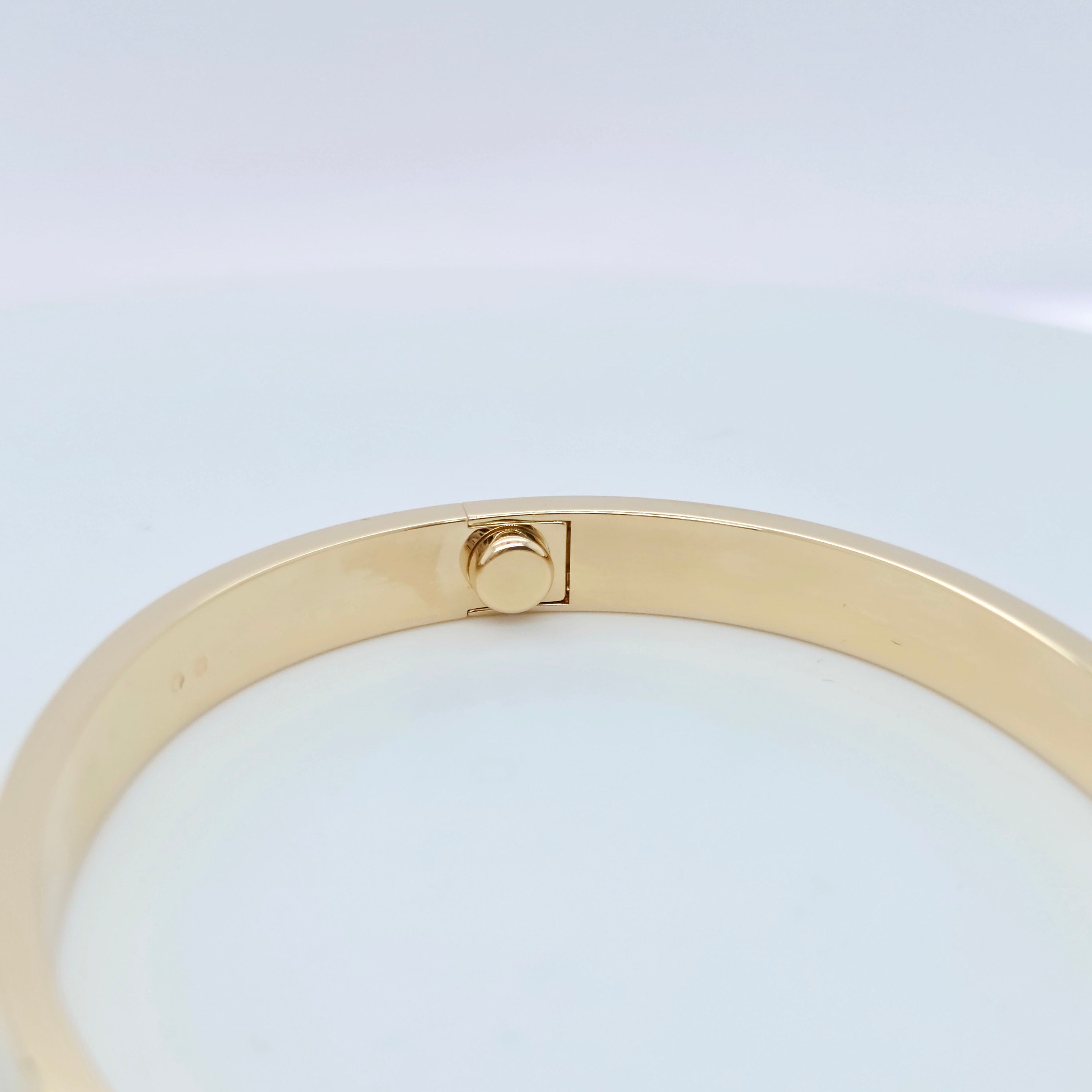 Cartier Love Bracelet, Classic Model, Size 17, 18ct Yellow Gold, Cartier Box Chloe's Jewellers