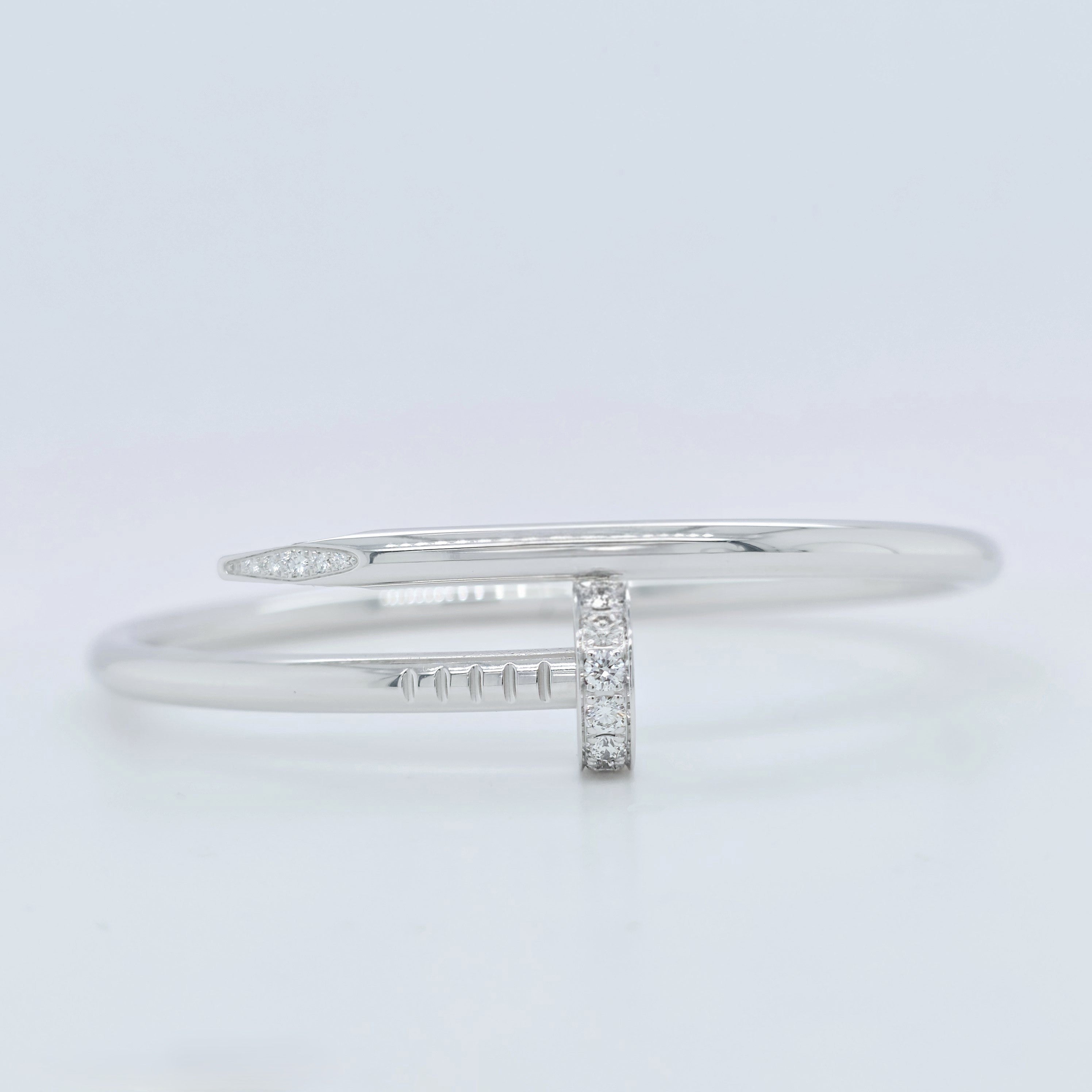 Cartier Juste Un Clou Bracelet, Classic Model, Diamonds, 18ct, Size 16, Box Chloe's Jewellers