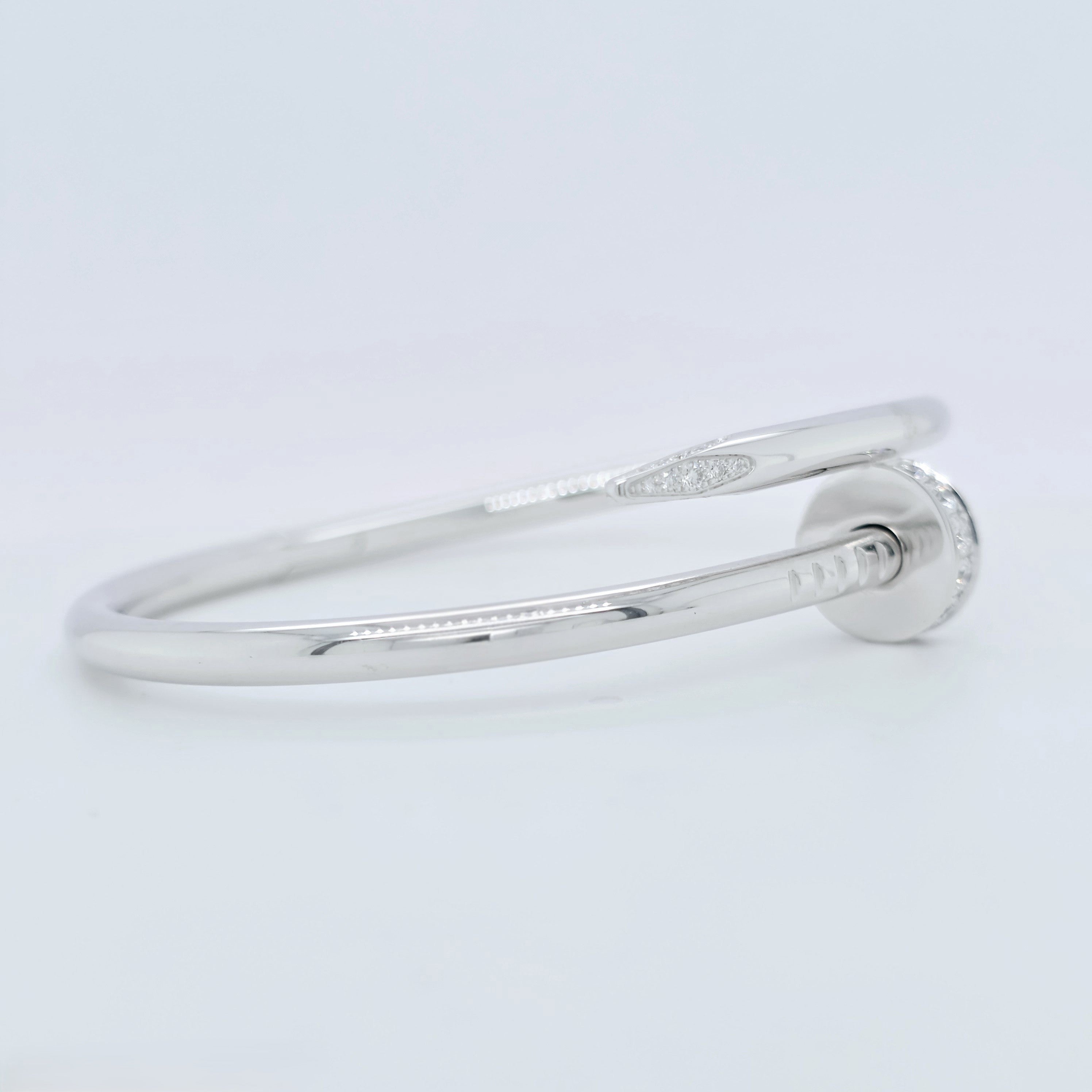 Cartier Juste Un Clou Bracelet, Classic Model, Diamonds, 18ct, Size 16, Box Chloe's Jewellers