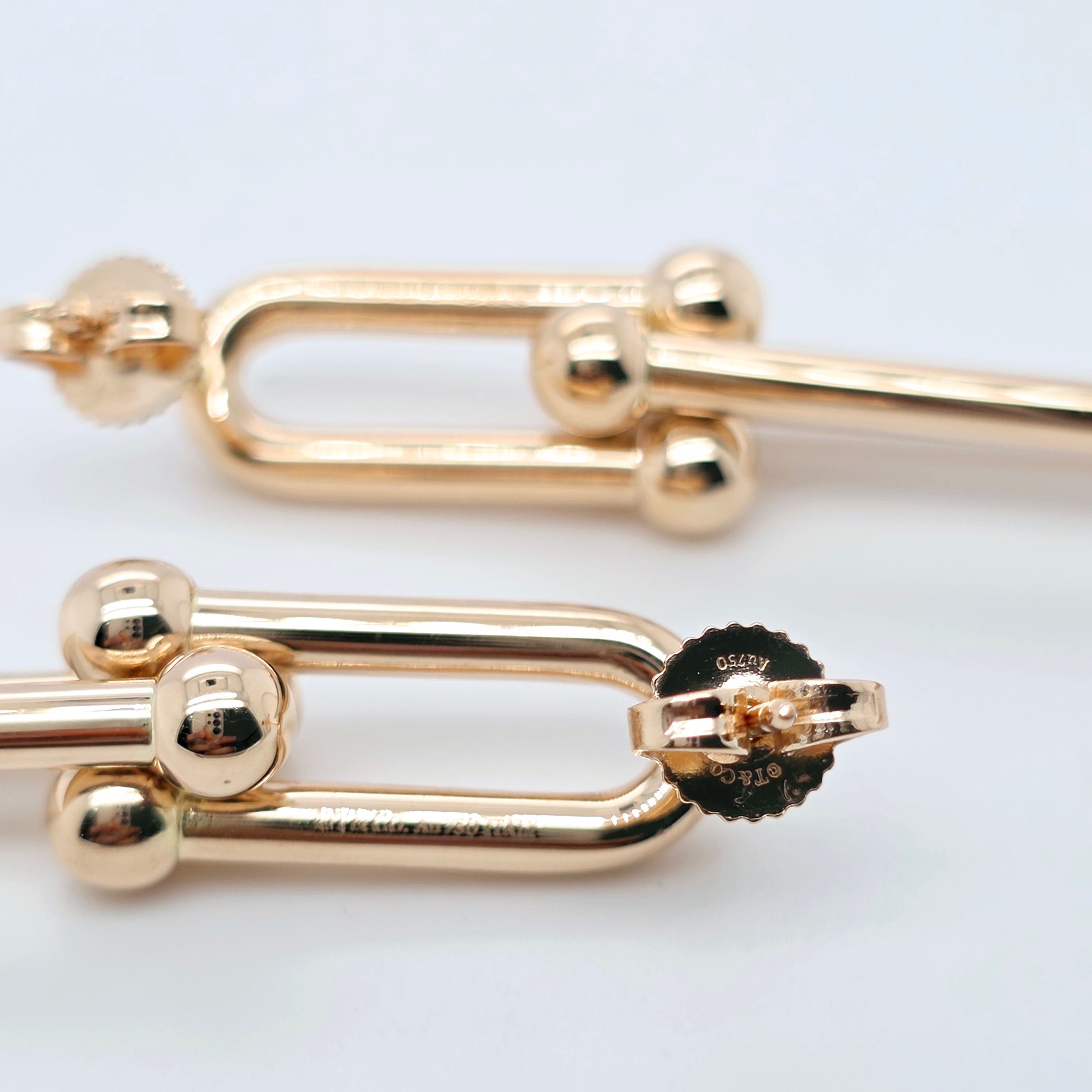 Tiffany & Co. HardWear Earrings, 3'' Double Long Link Earrings, 18ct Rose Gold