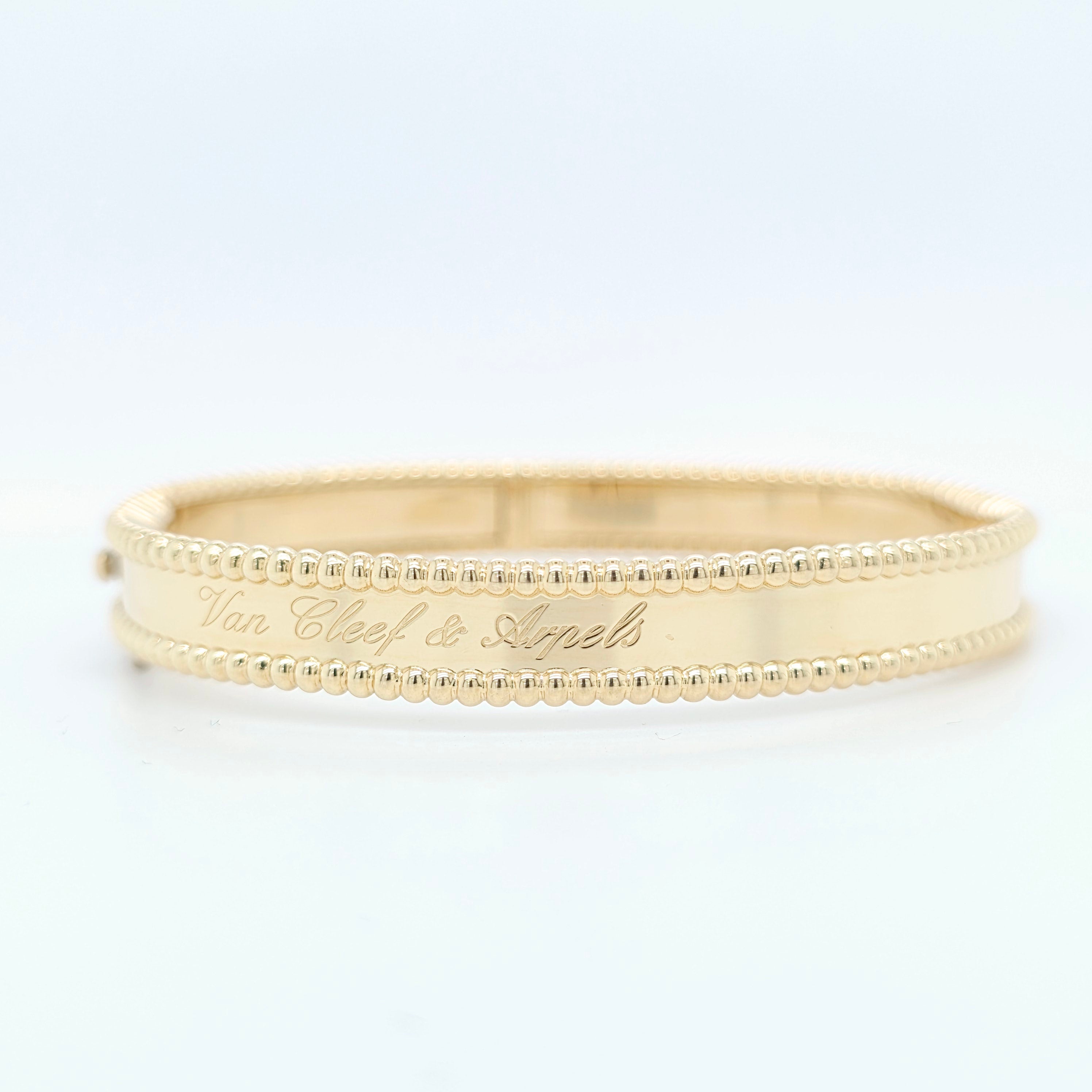 Van Cleef & Arpels Perlee Signature Bracelet, Medium Model, 18ct Yellow Gold Chloe's Jewellers