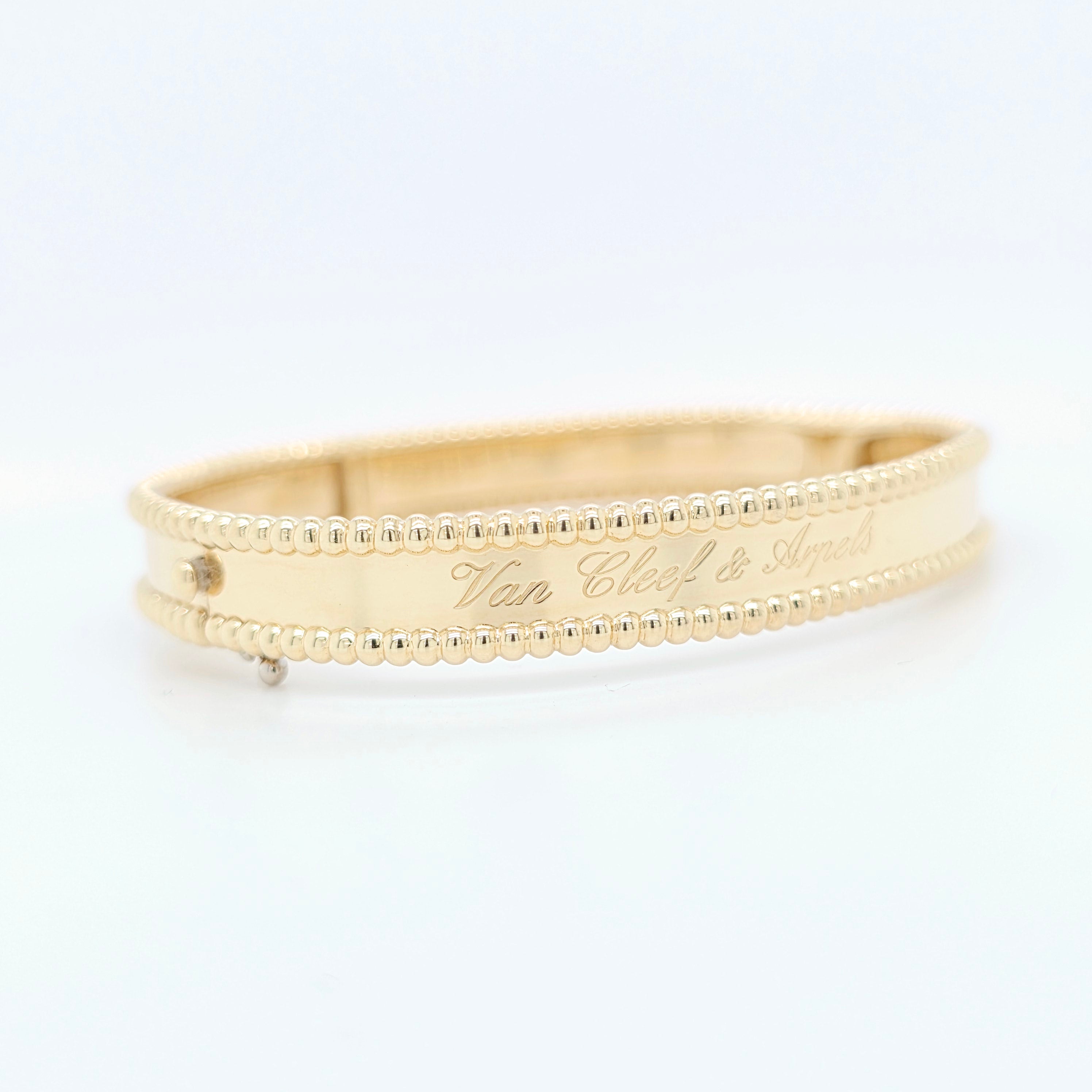Van Cleef & Arpels Perlee Signature Bracelet, Medium Model, 18ct Yellow Gold Chloe's Jewellers