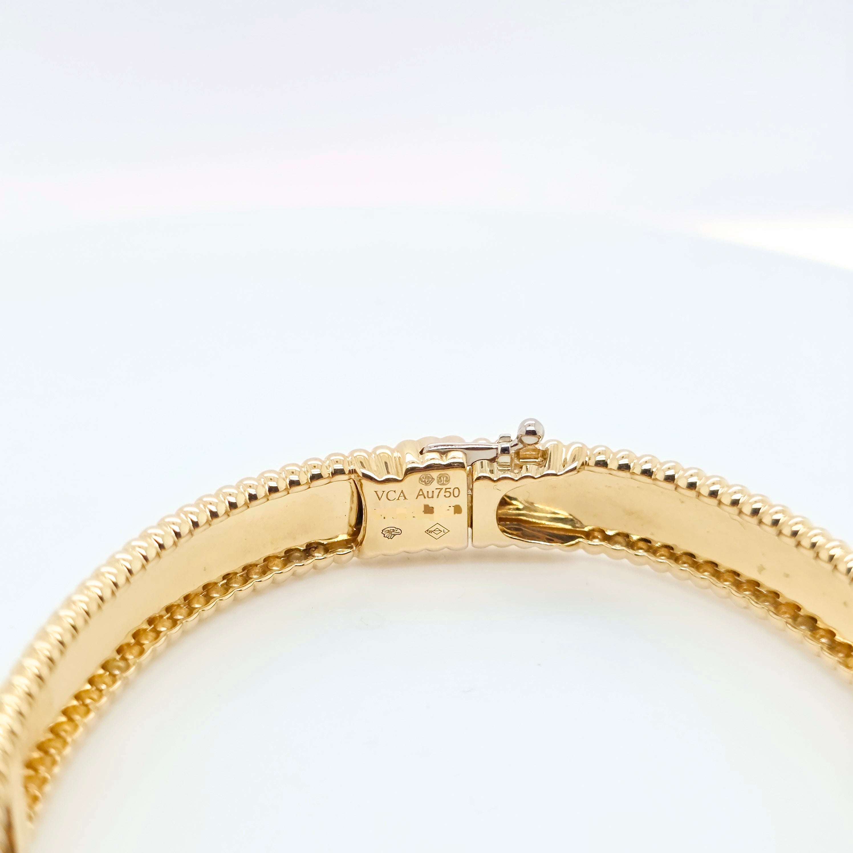 Van Cleef & Arpels Perlee Signature Bracelet, Medium Model, 18ct Yellow Gold Chloe's Jewellers