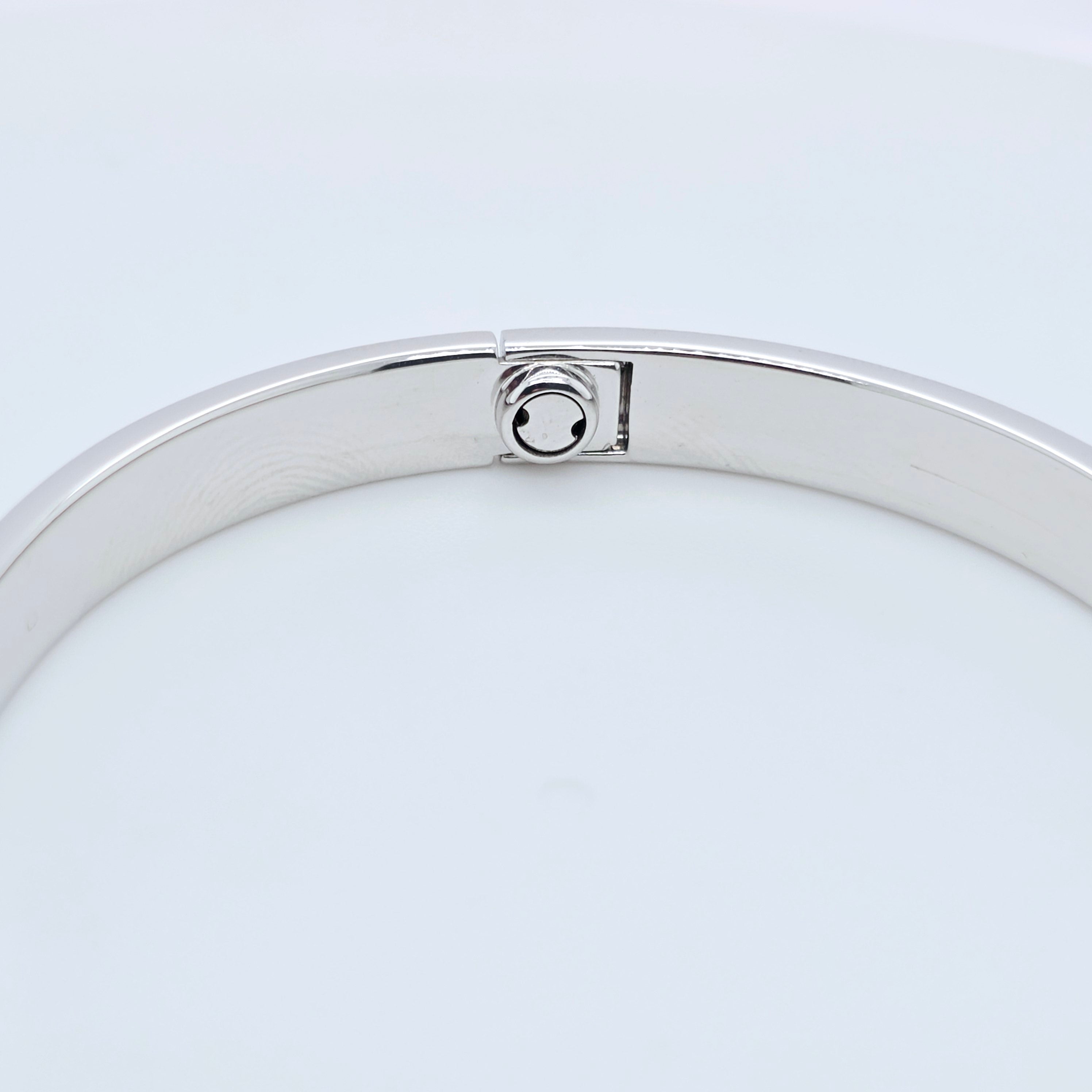 Cartier Love Bracelet, Classic Model, 18ct White Gold, Size 18, Cartier Box
