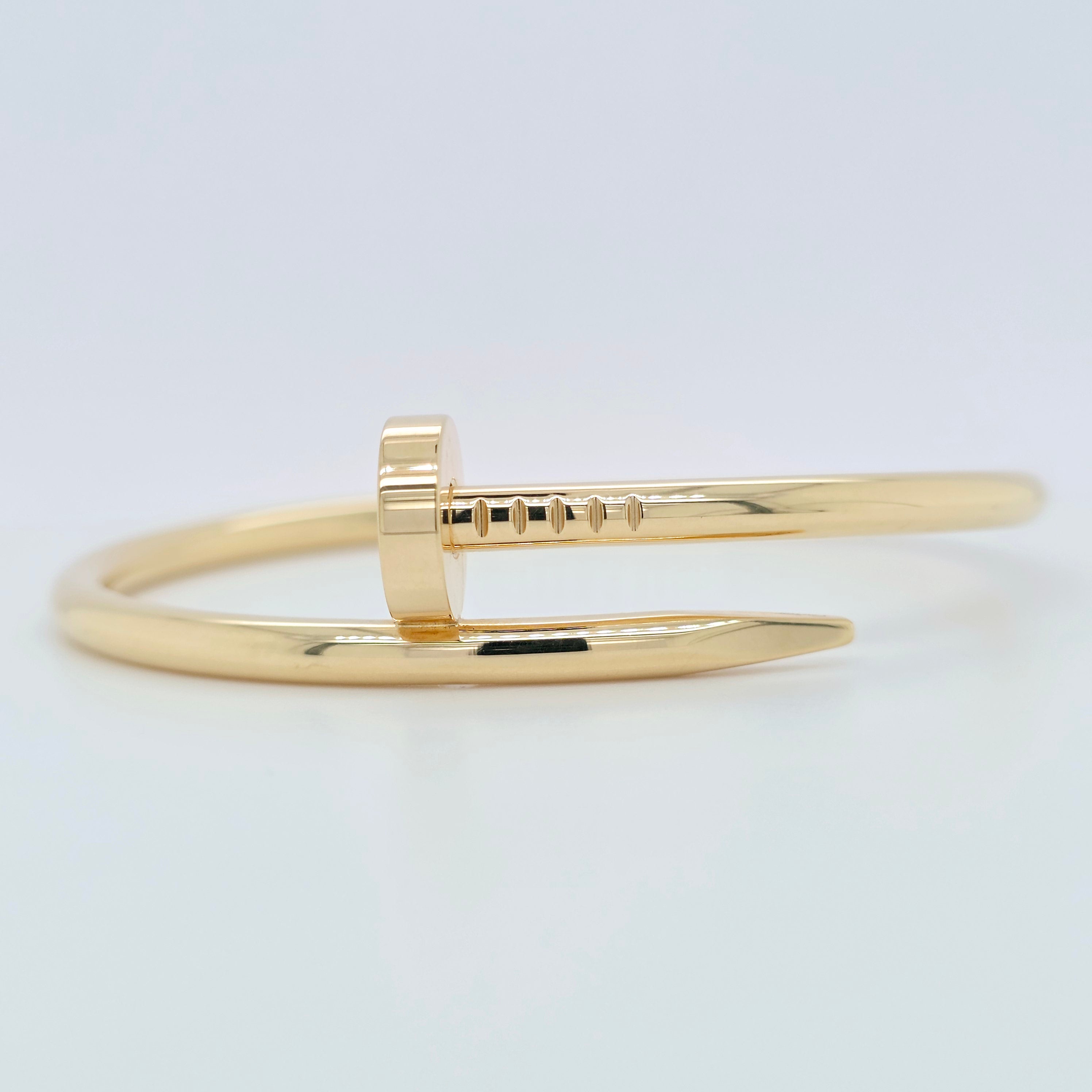 Cartier Juste Un Clou Bracelet, Classic Model, 18ct Yellow Gold, Size 16, Box Chloe's Jewellers