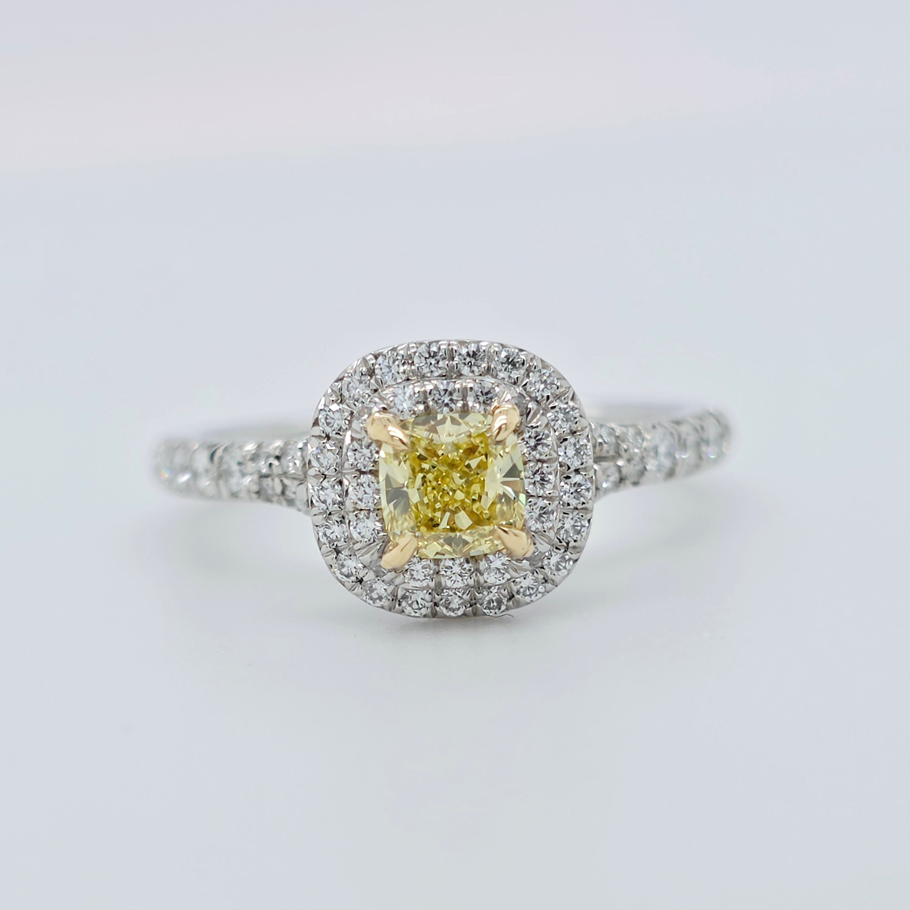 Pre-Owned | Tiffany & Co. Soleste Fancy Intense Yellow Diamond Ring Chloe's Jewellers