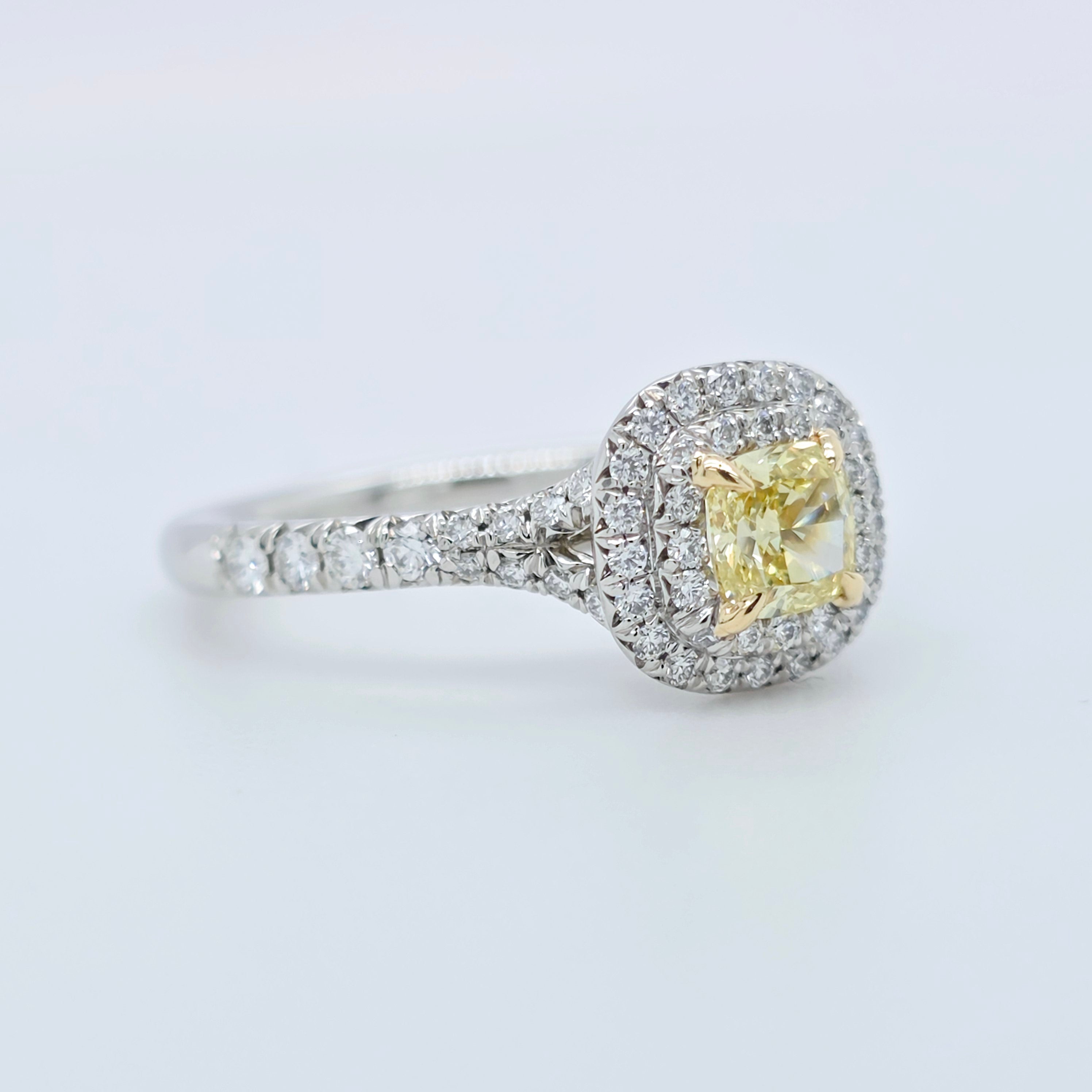 Pre-Owned | Tiffany & Co. Soleste Fancy Intense Yellow Diamond Ring Chloe's Jewellers