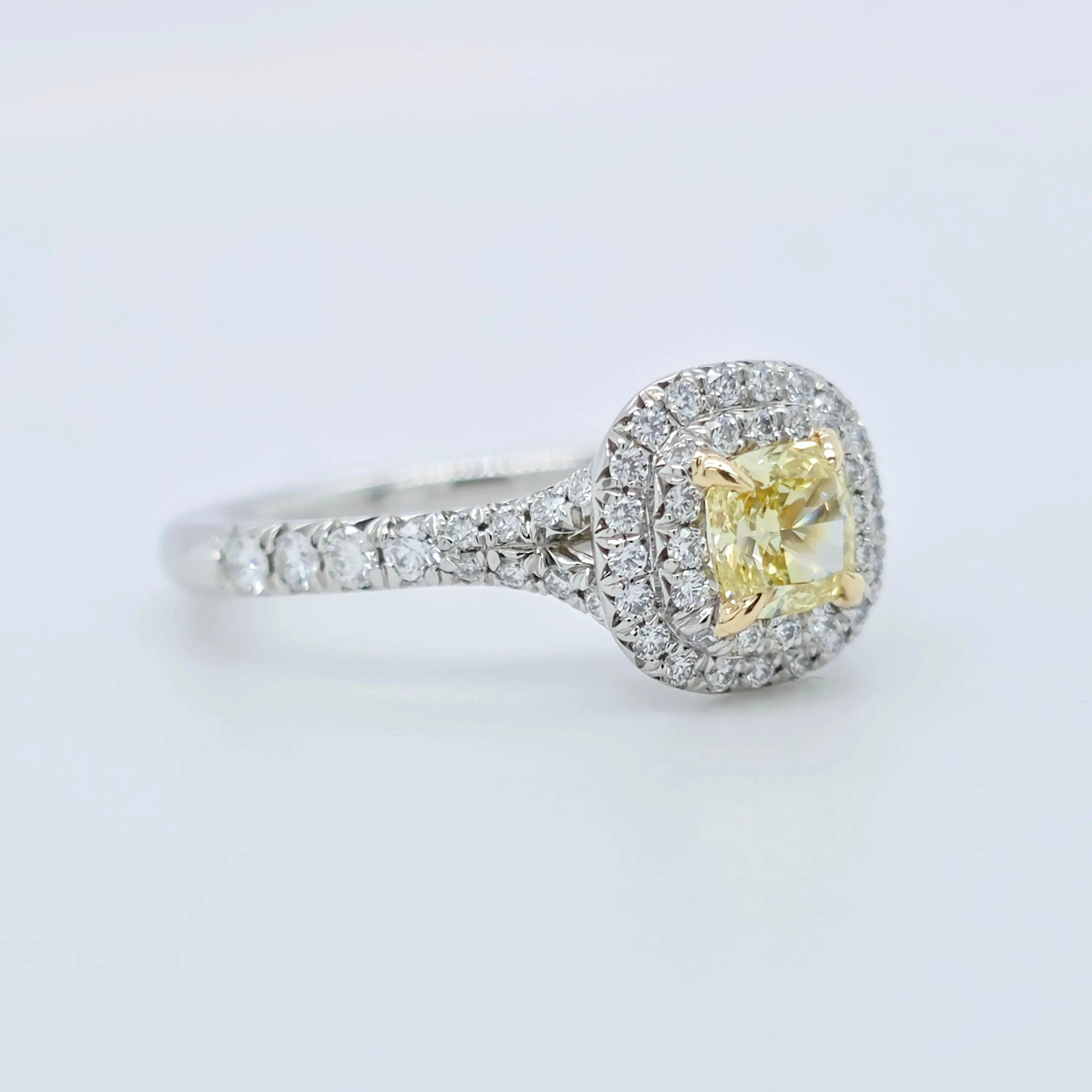 Pre-Owned | Tiffany & Co. Soleste Fancy Intense Yellow Diamond Ring Chloe's Jewellers