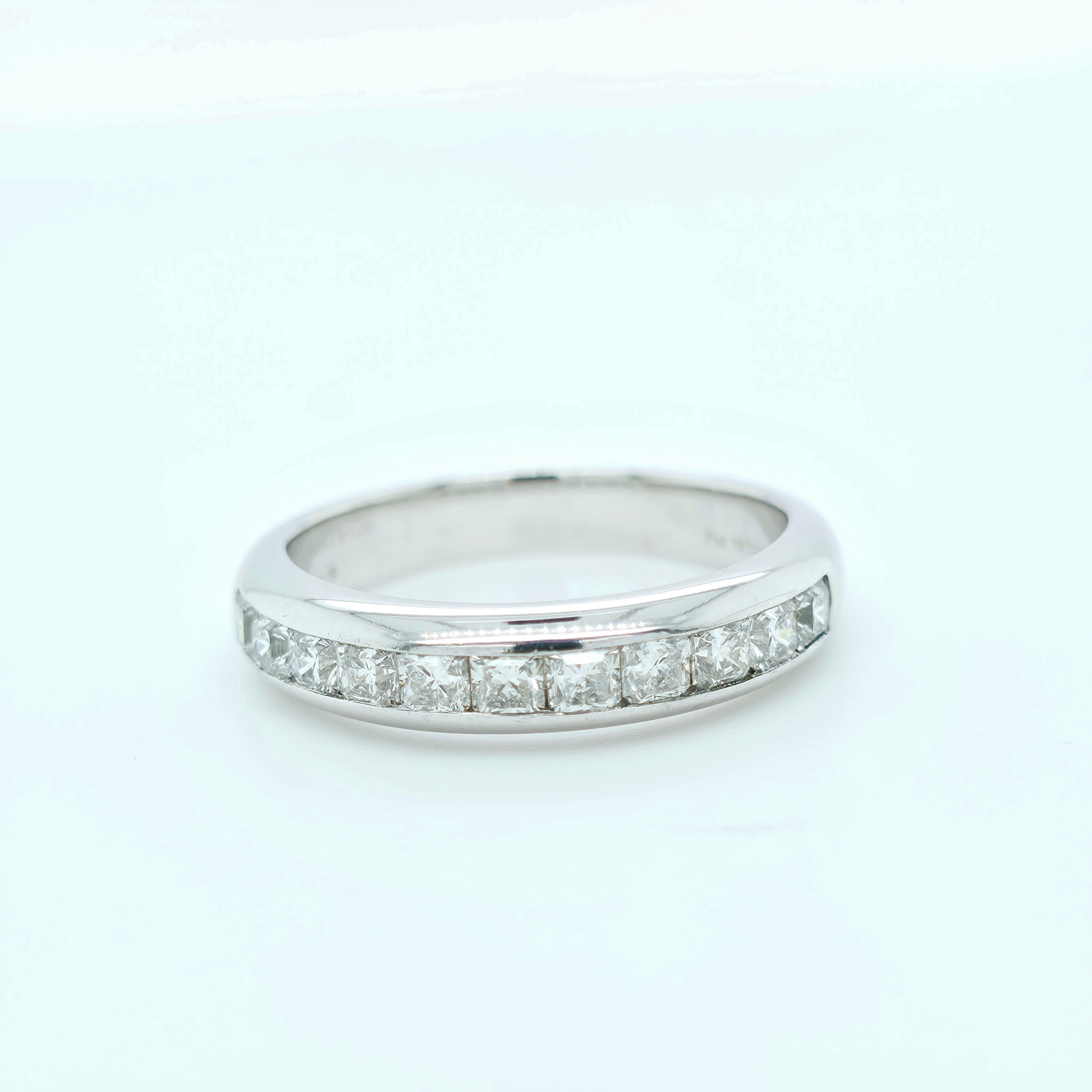 Tiffany & Co. Lucida Diamond Half-Eternity Ring, 0.55ct, Platinum, Size K Chloe's Jewellers