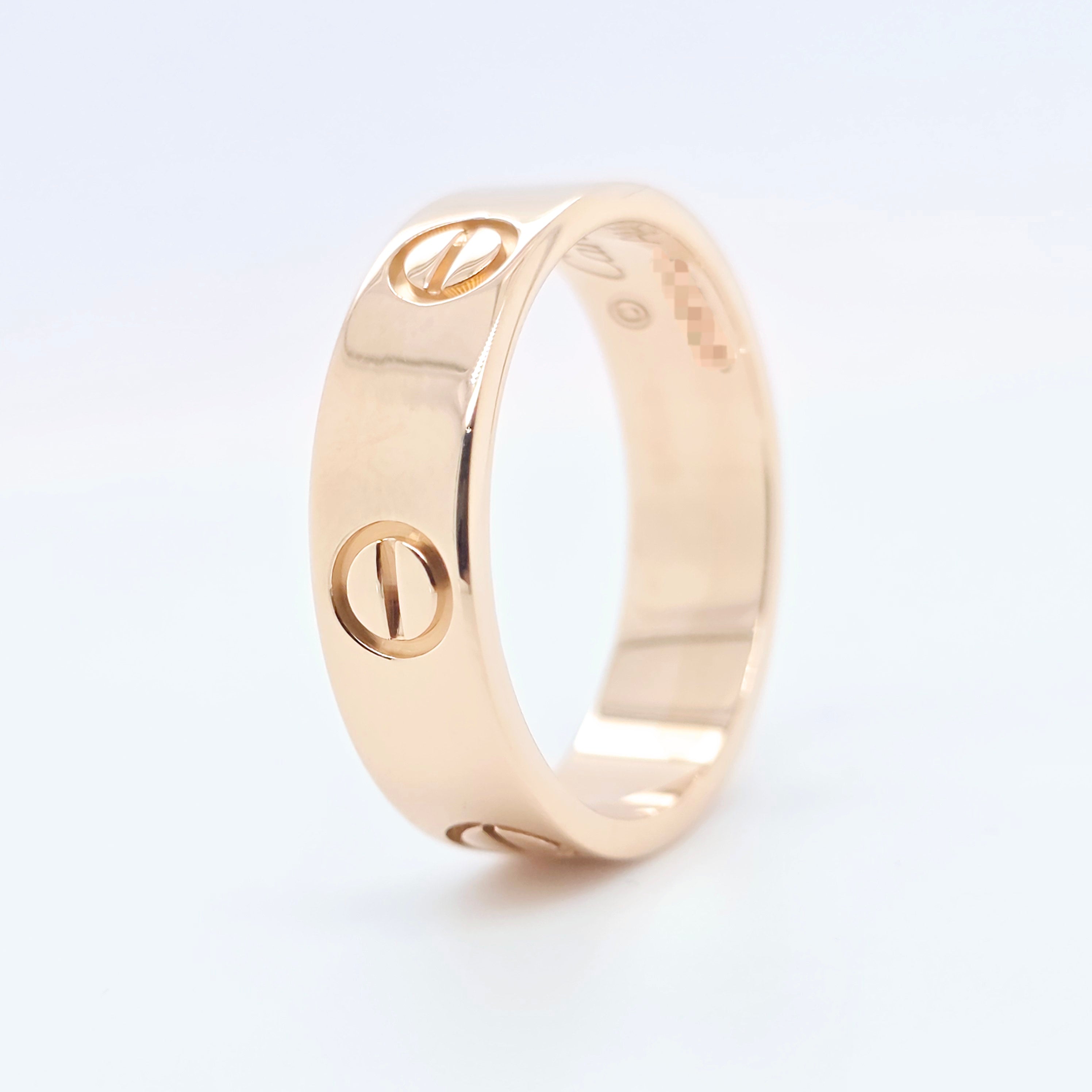 Cartier Love Ring, Classic Model, 18ct Rose Gold, Size 56 / P, 2020 Papers Chloe's Jewellers