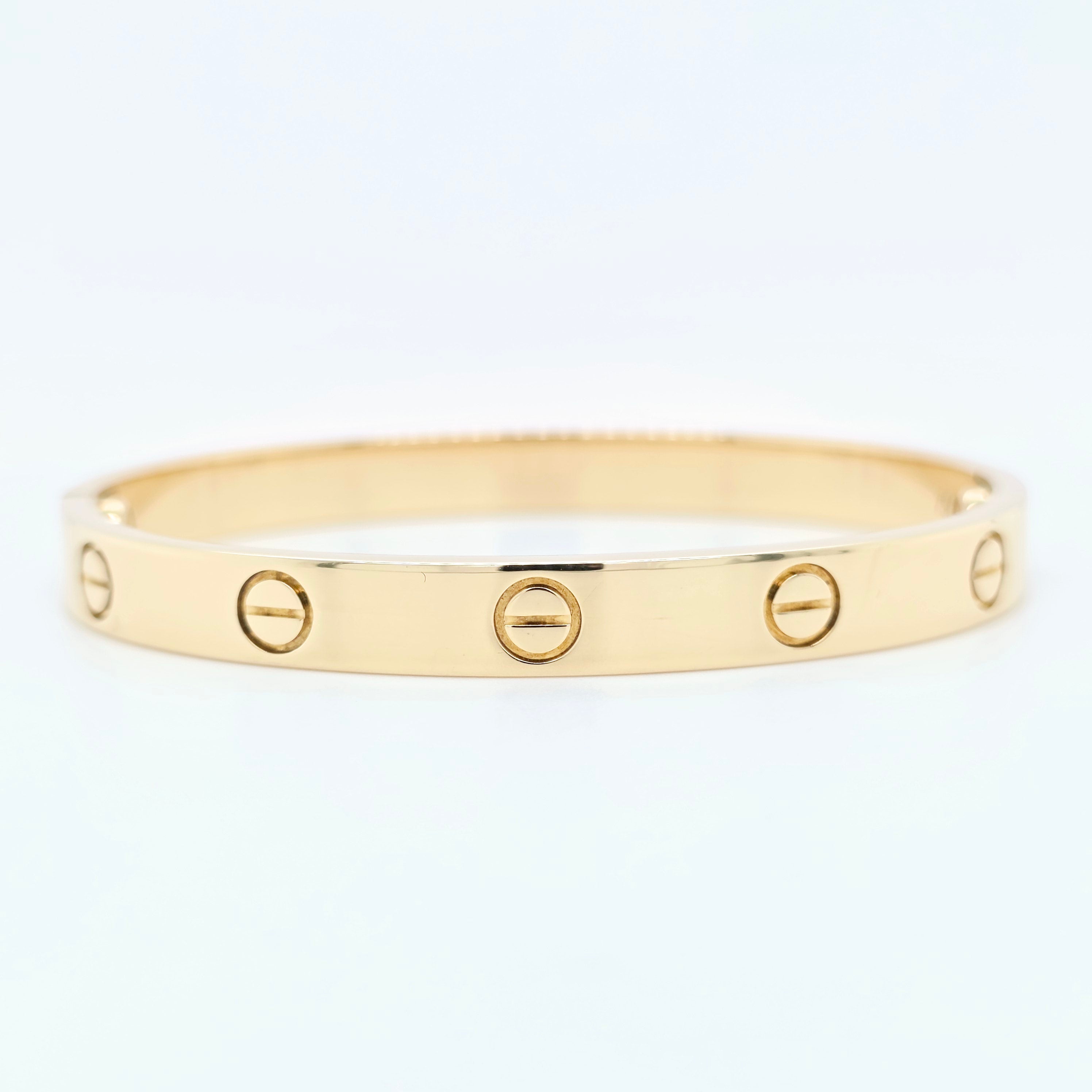 Pre-Owned | Size - 16 / 18ct Yellow Gold Cartier Love Bracelet Chloe's Jewellers