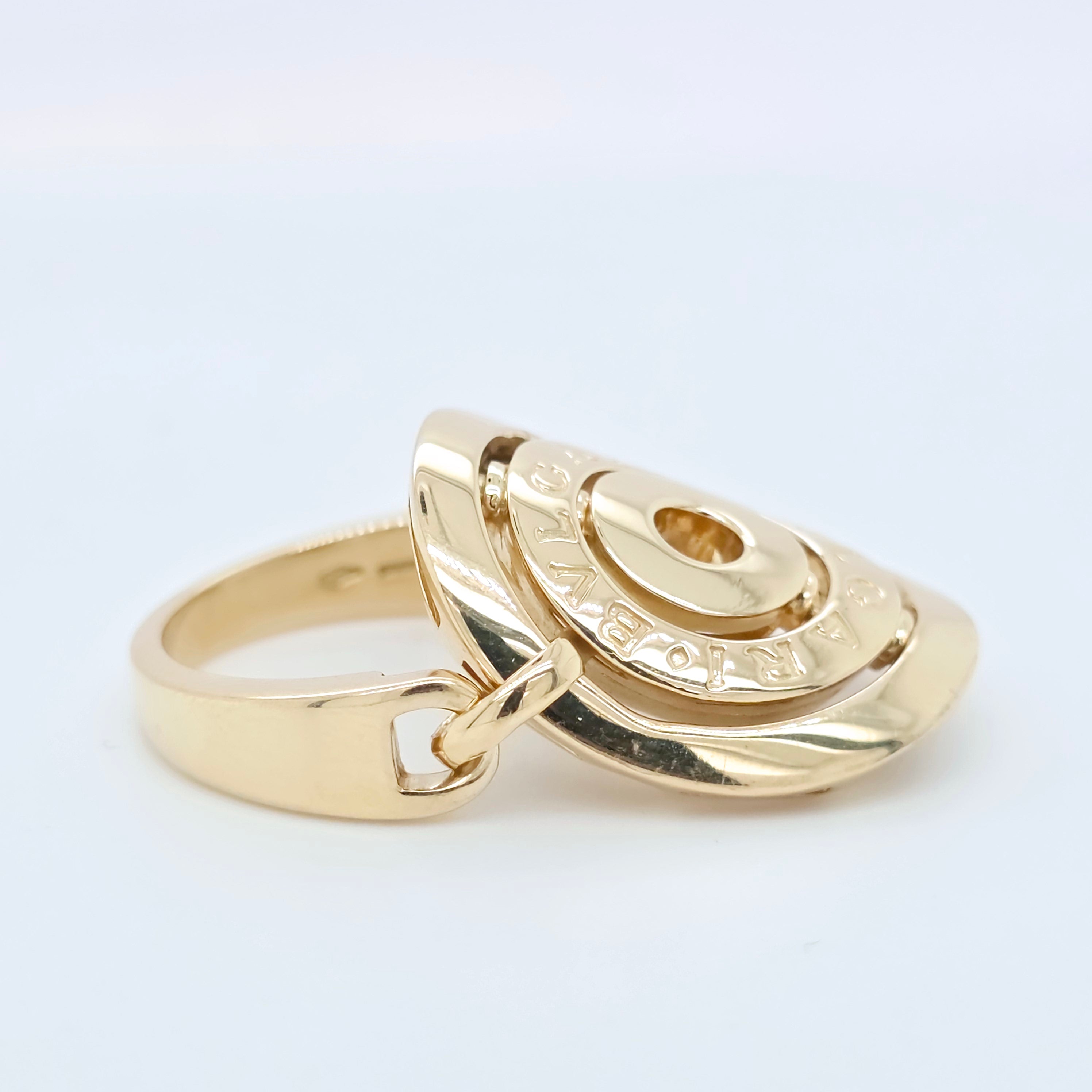 Bvlgari Astrale Cerchi Ring, 18ct Yellow Gold, Size 56/ Size P Chloe's Jewellers