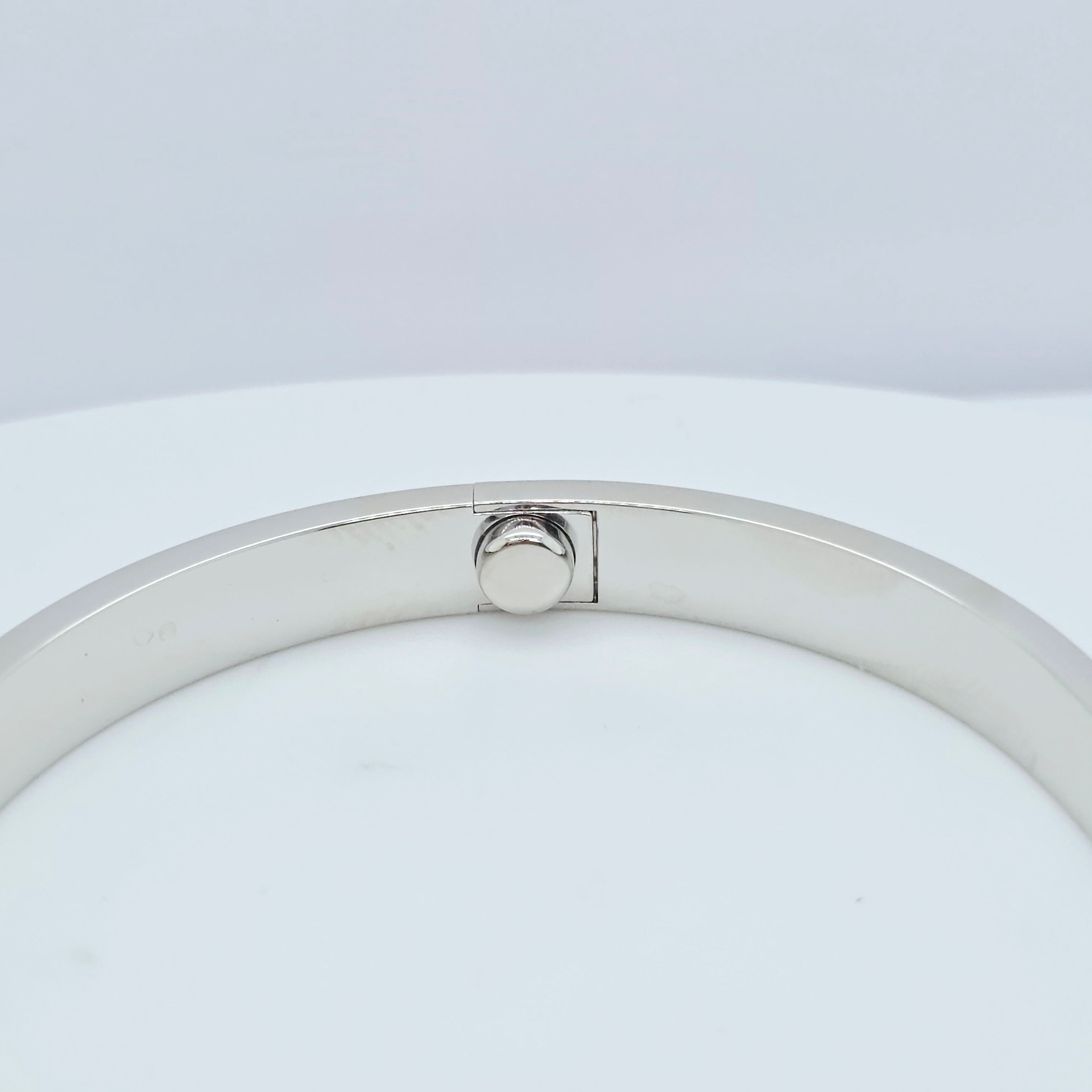 Cartier Love Bracelet, Classic Model, 18ct White Gold, Size 18, Cartier Box & Papers