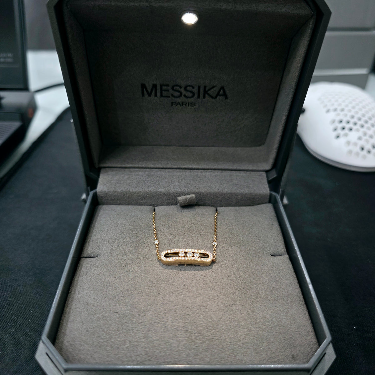 Messika Move Classique pavé bracelet, Small model, 18ct Rose Gold, 0.30ct