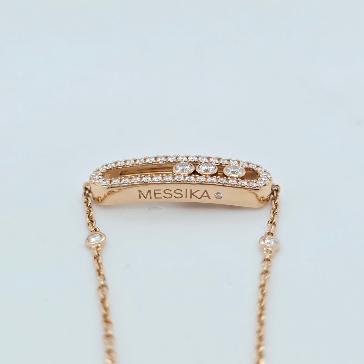 Messika Move Classique pavé bracelet, Small model, 18ct Rose Gold, 0.30ct