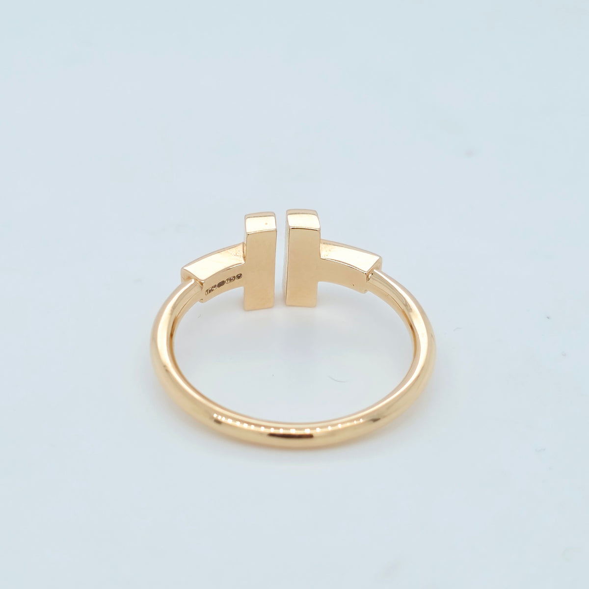 Tiffany & Co. Tiffany T Wire Ring in Rose Gold with Mother-of-pearl,Size 57/P1/2