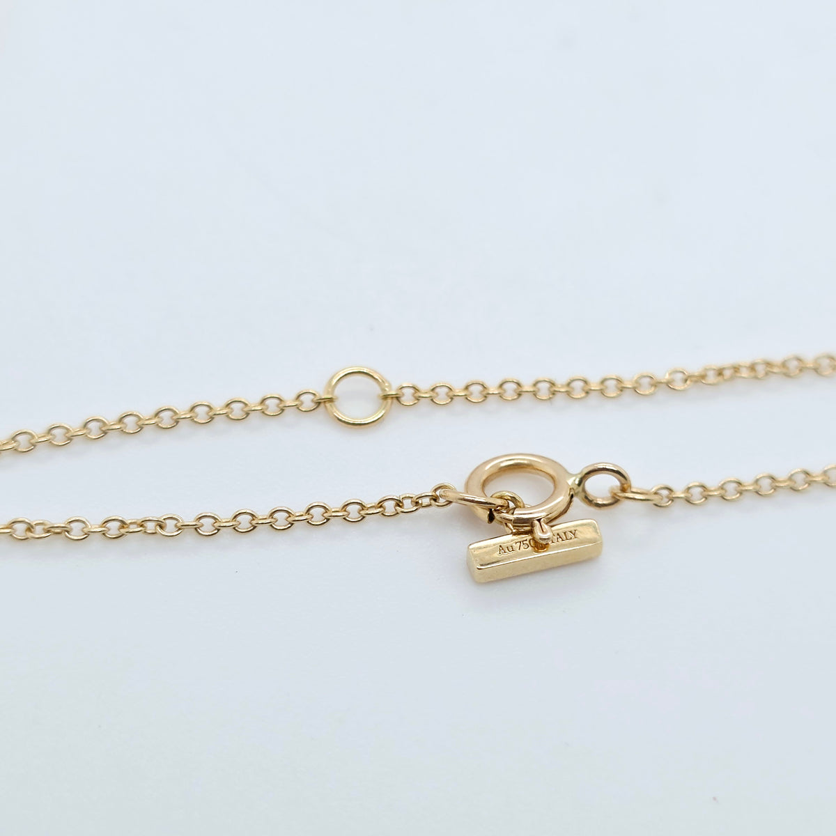 Tiffany T Mother-of-pearl Diamond Pendant Necklace, 18ct Yellow Gold, Medium
