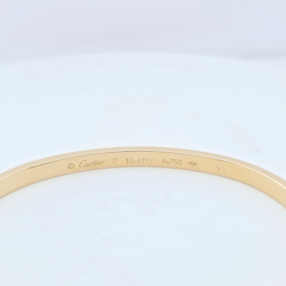 Cartier Love Bracelet, Small Model, 18ct Yellow Gold, Size 17