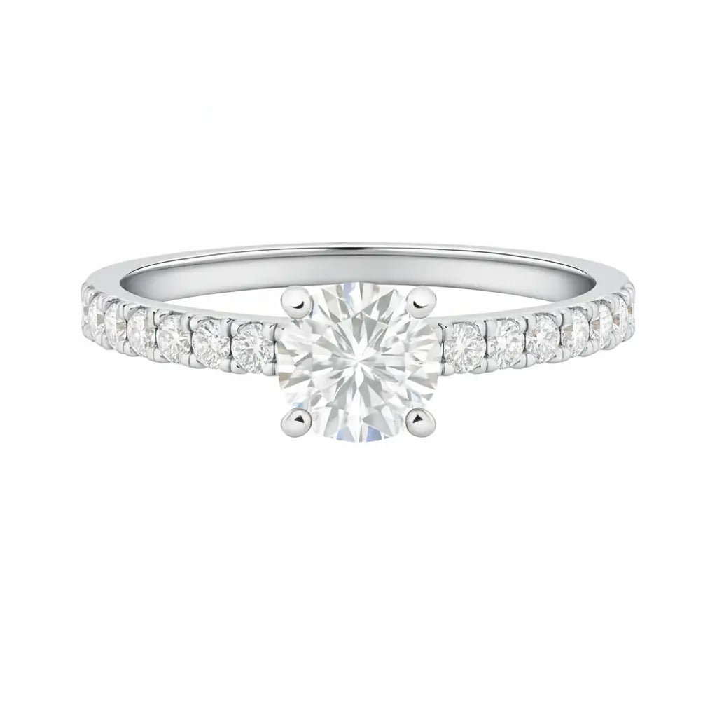 Engagement ring | Art deco engagement ring | 18k yellow gold wedding ring Chloe's Jewellers