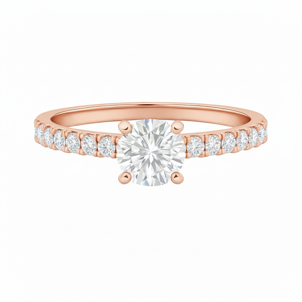 Engagement ring | Art deco engagement ring | 18k yellow gold wedding ring