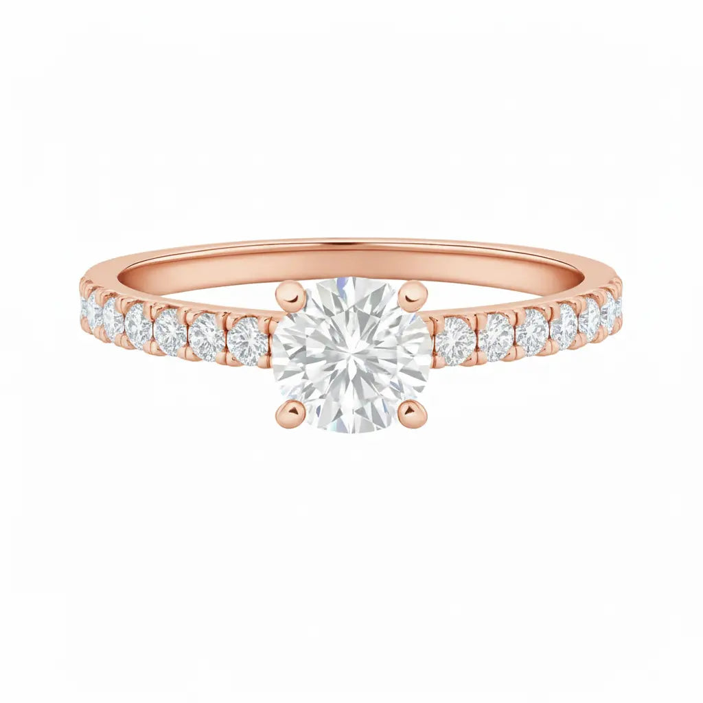Engagement ring | Art deco engagement ring | 18k yellow gold wedding ring Chloe's Jewellers