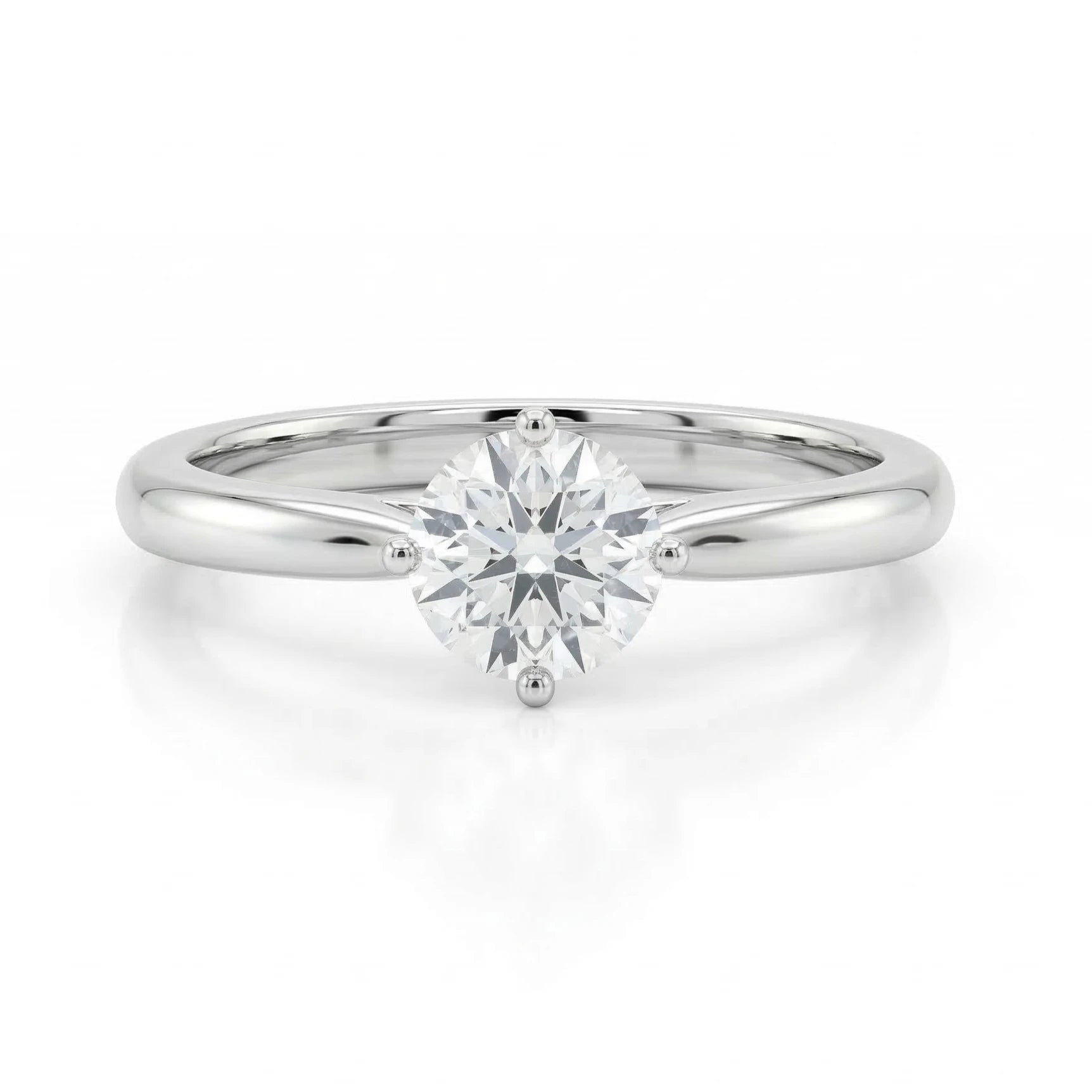 0.50ct GIA Round cut Natural Diamond Solitaire Setting Engagement Ring