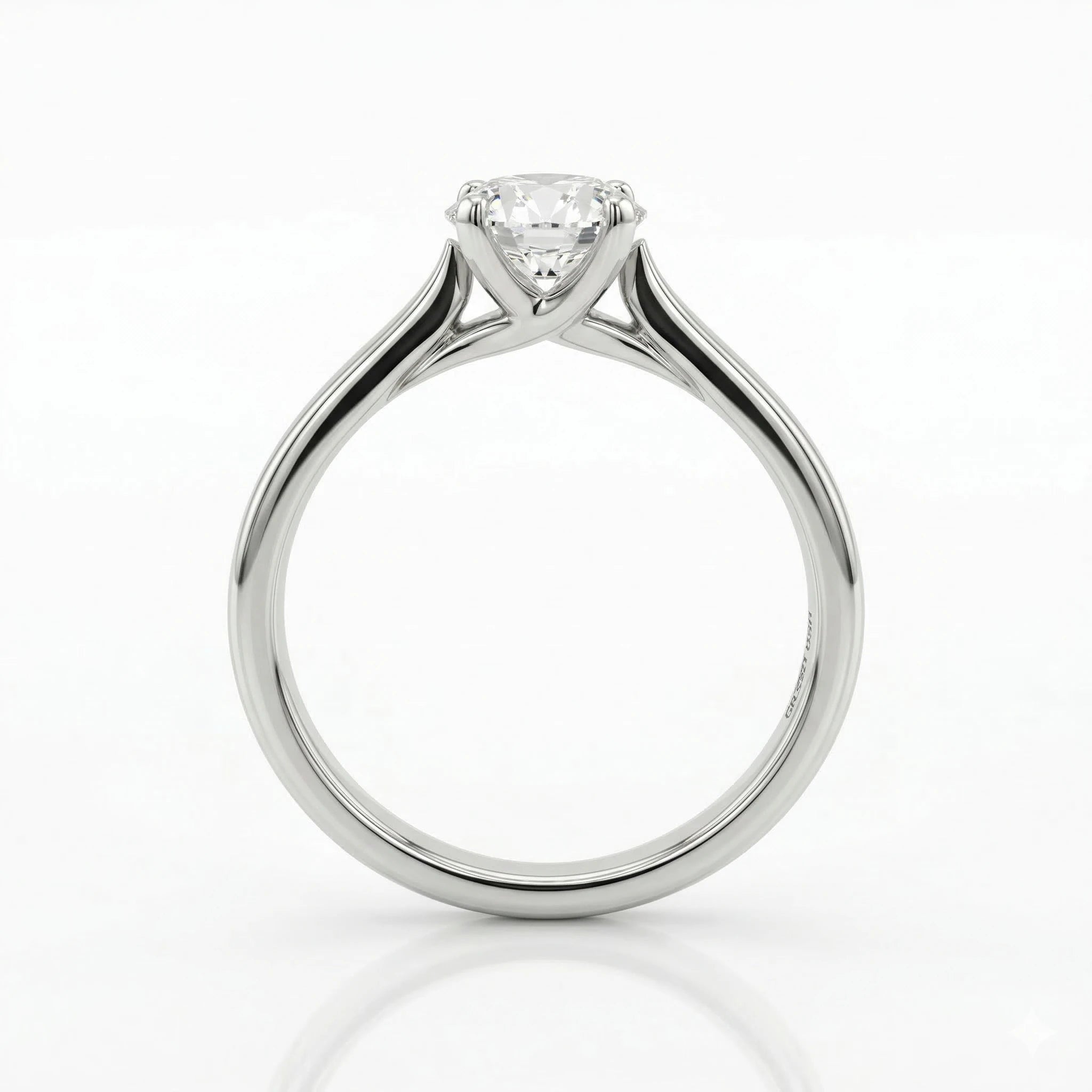 1.01ct GIA Round Cut Natural Diamond Solitaire Setting Engagement Ring