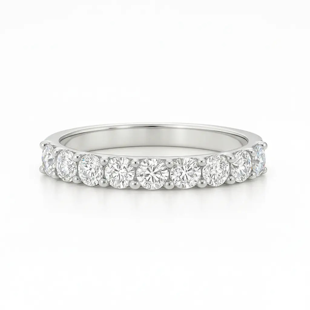 9 Stone Diamond Half Eternity Ring Chloe's Jewellers