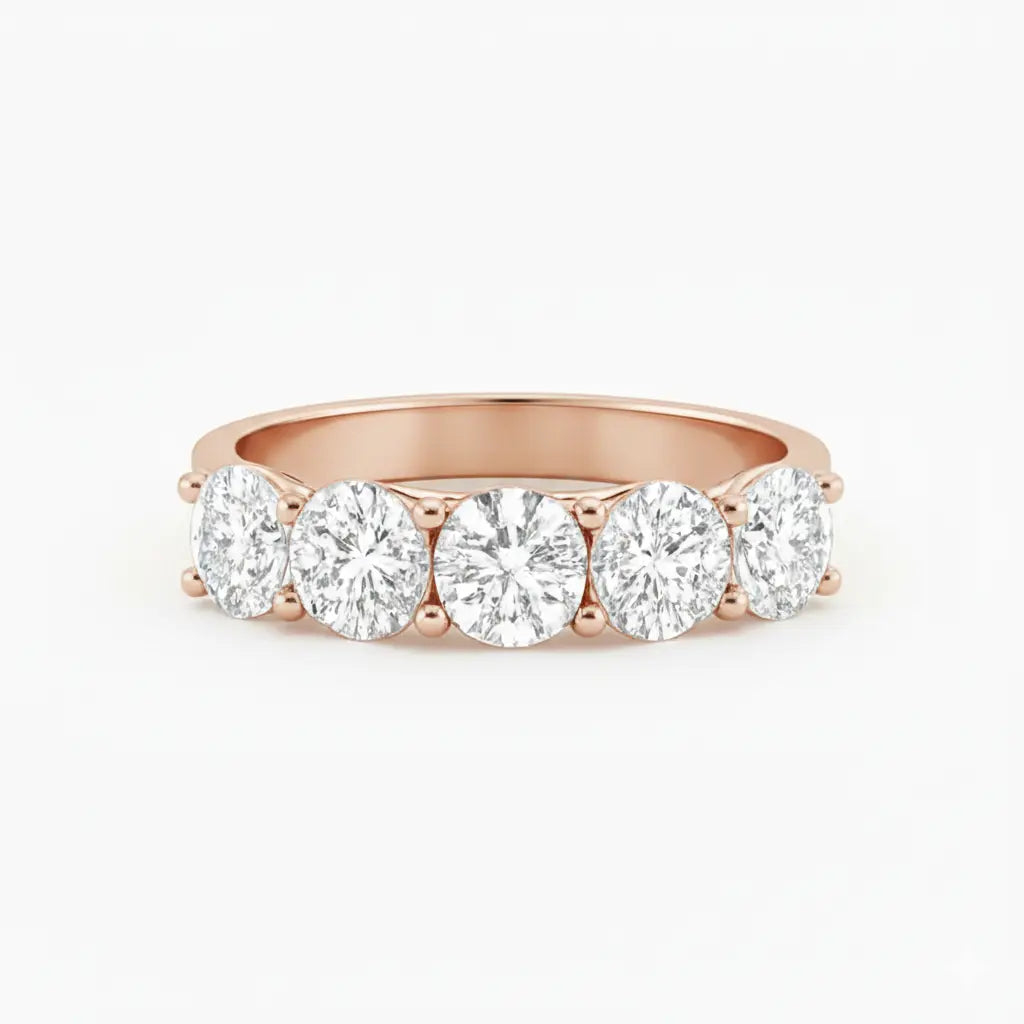 5 Stone Eternity Ring Chloe's Jewellers