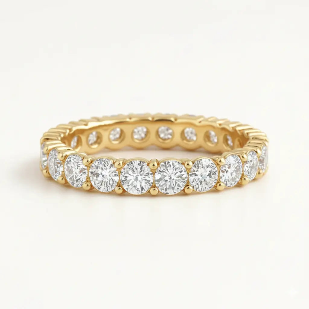 Claw Set Diamond Full Eternity Ring Chloe's Jewellers