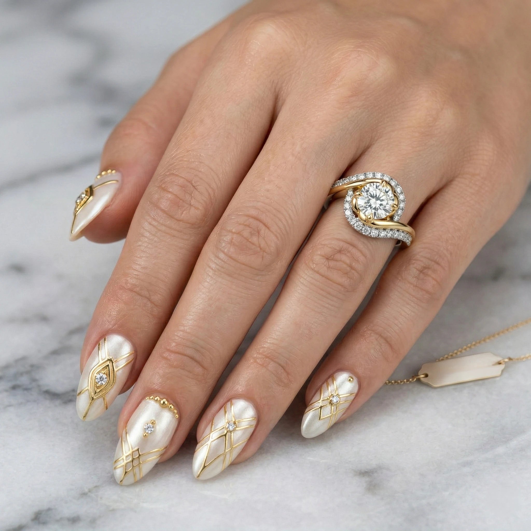0.70ct GIA Round Cut Natural Diamond Multi Gold Colour Engagement Ring, F / IF Chloe's Jewellers