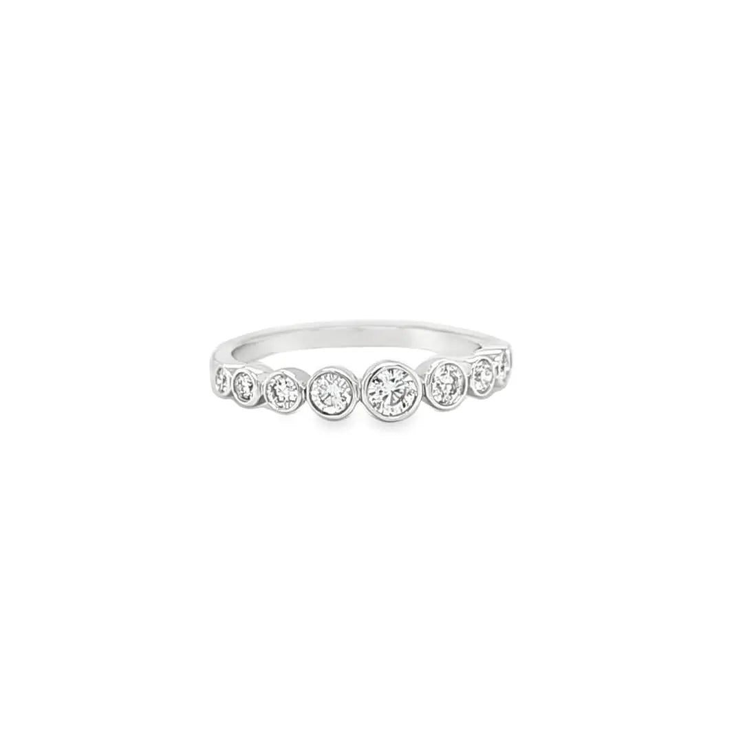 Graduated Rub Over Half Eternity Chloe's Jewellers