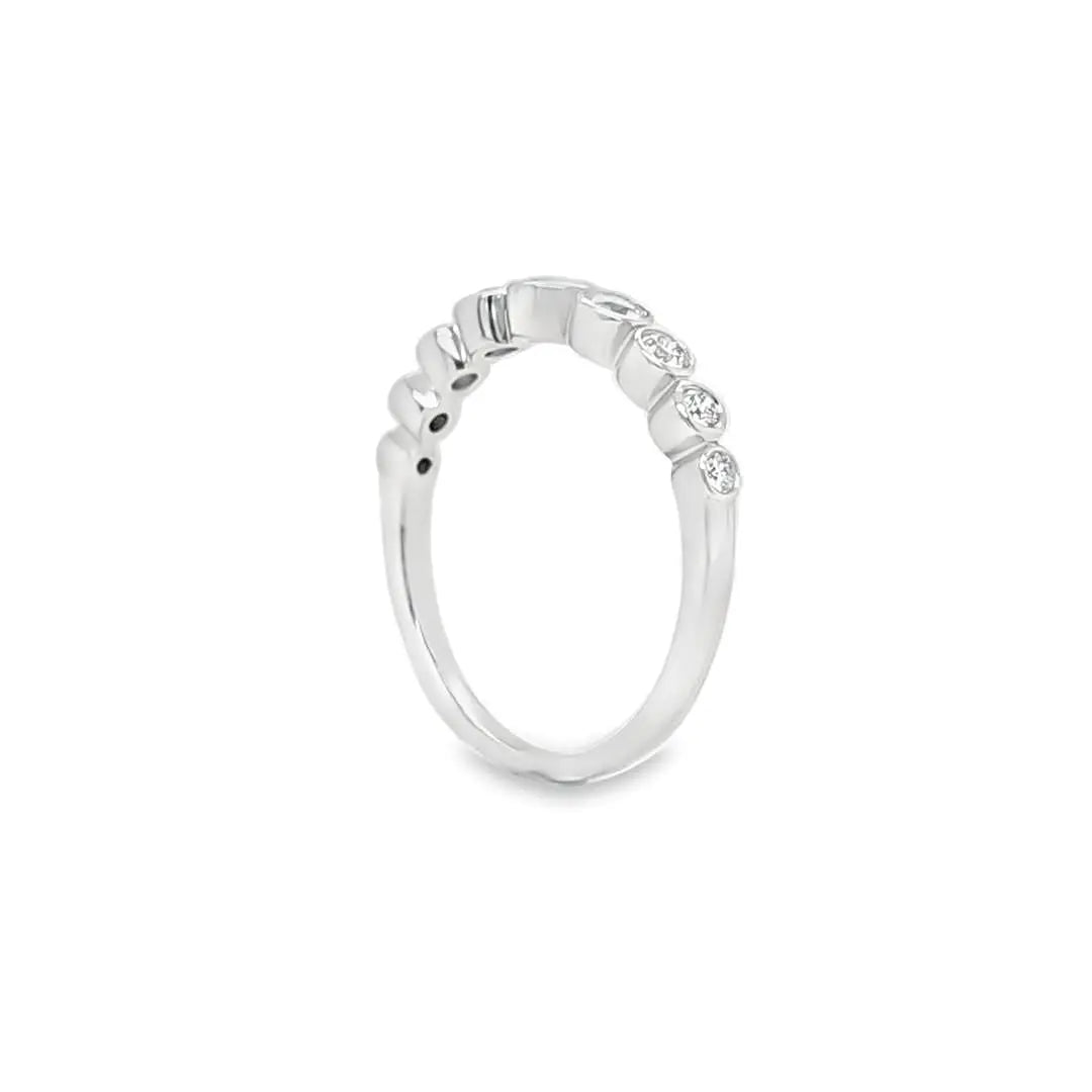 Graduated Rub Over Half Eternity Chloe's Jewellers