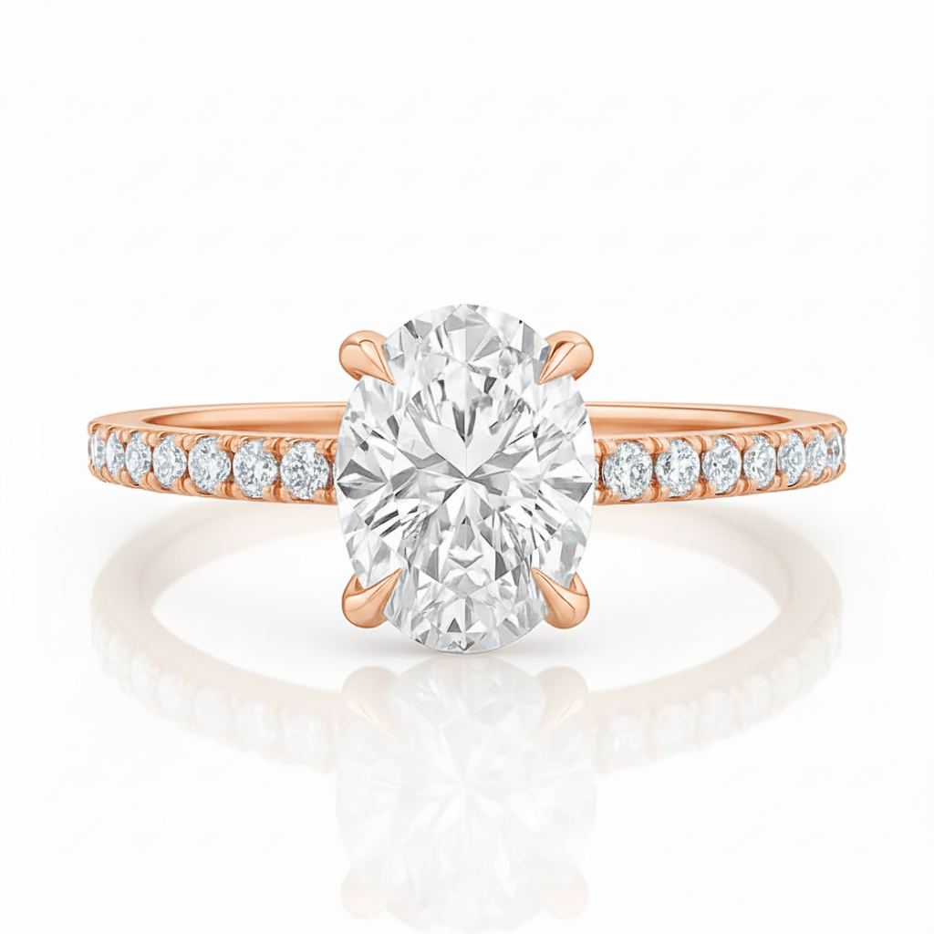 1.20ct Dahlia Oval Diamond Ring