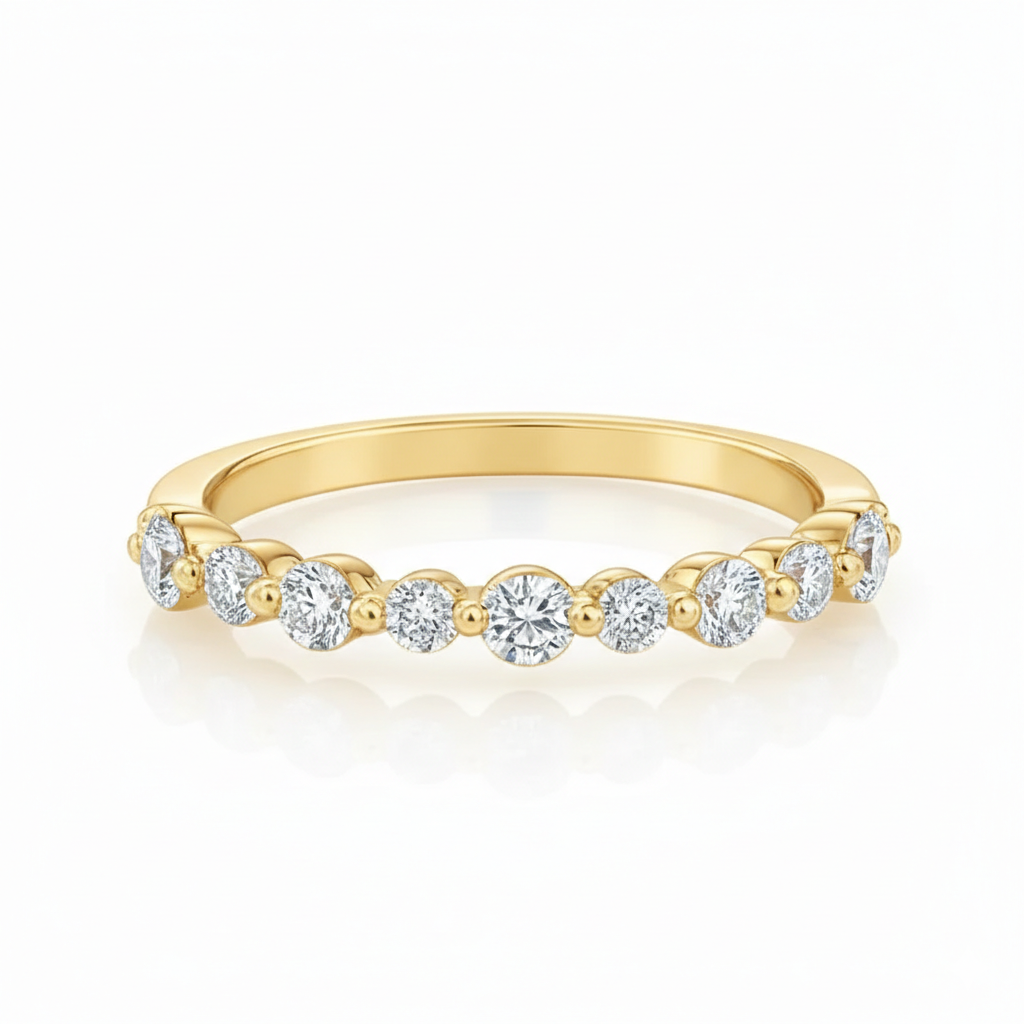 Lyra Half Eternity Ring Chloe's Jewellers