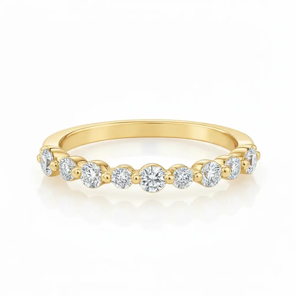 Lyra Half Eternity Ring Chloe's Jewellers