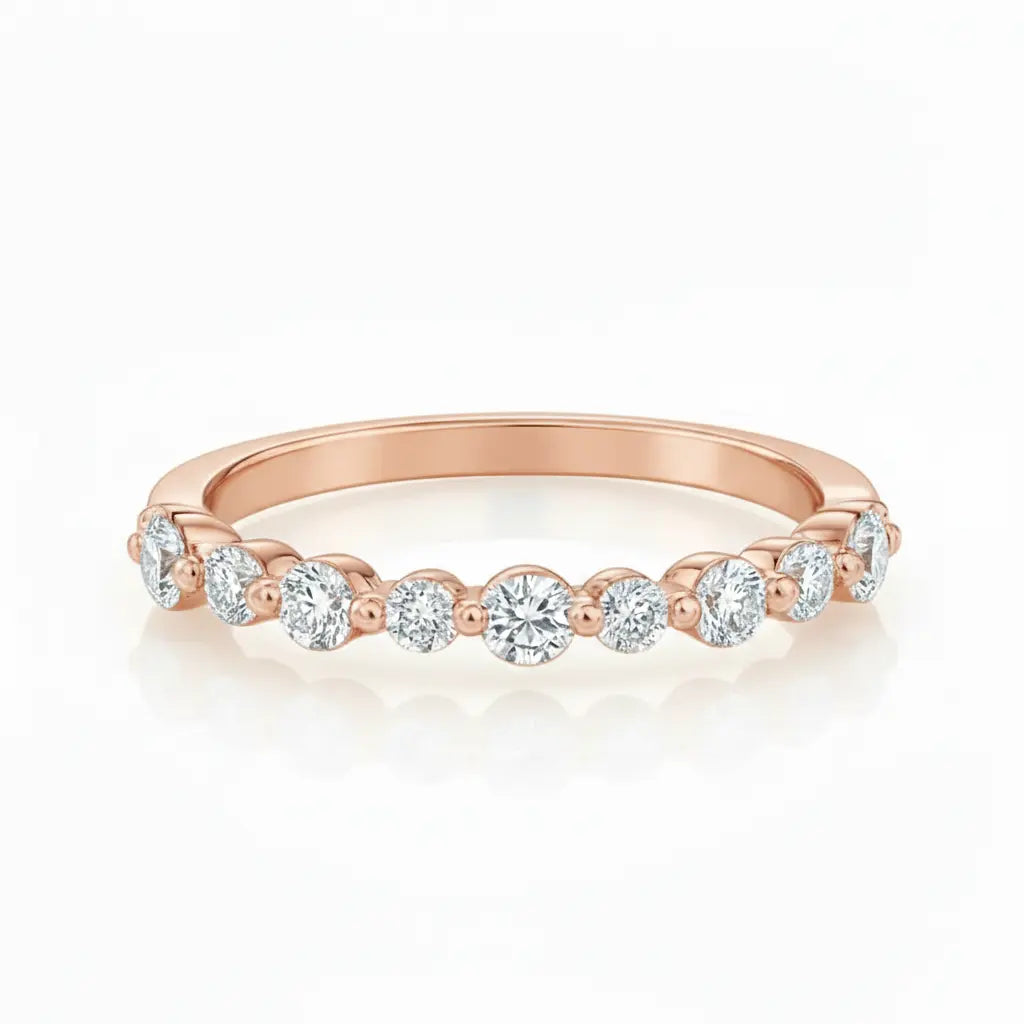 Lyra Half Eternity Ring Chloe's Jewellers