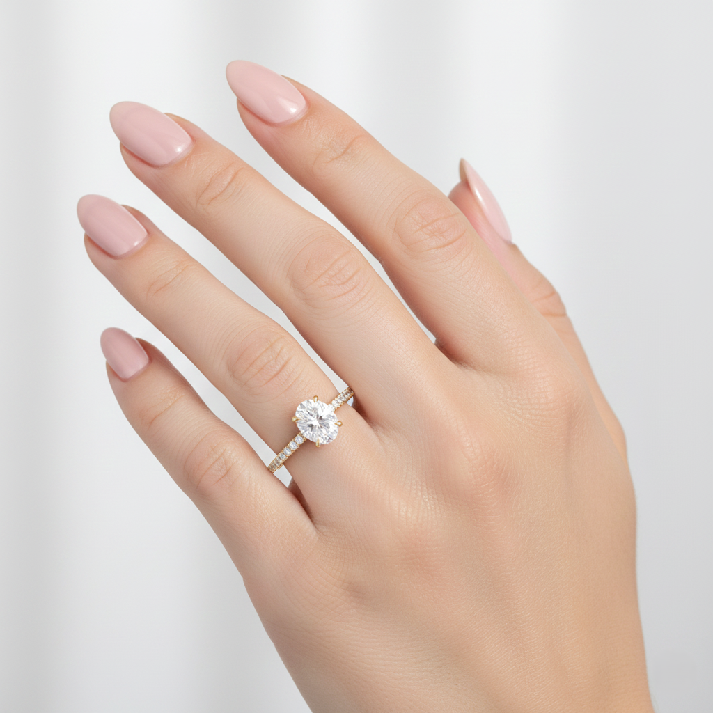 1.20ct Dahlia Oval Diamond Ring