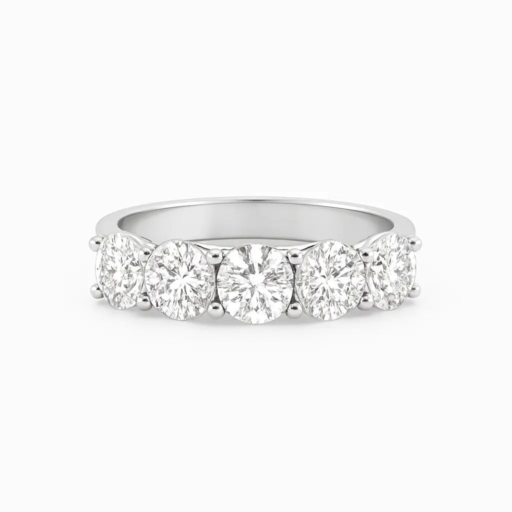 5 Stone Eternity Ring Chloe's Jewellers