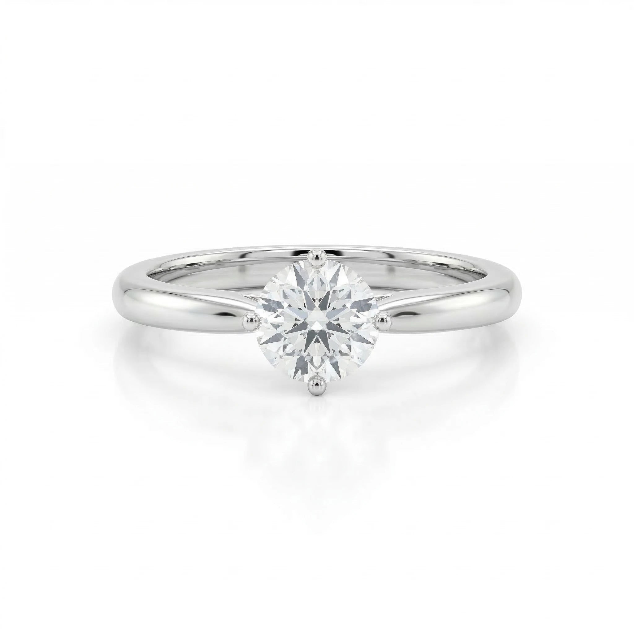 0.31ct GIA Round cut Natural Diamond Solitaire Setting Engagement Ring Chloe's Jewellers