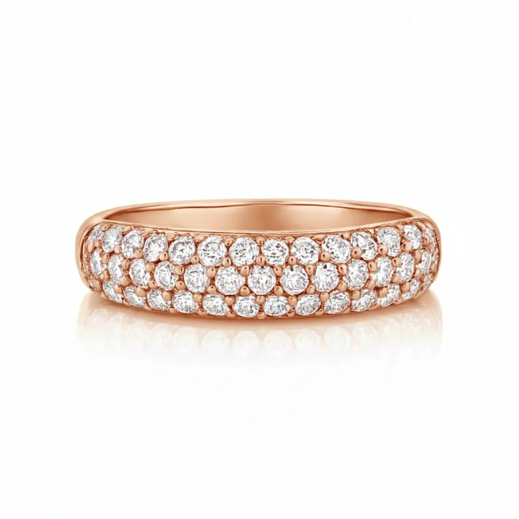 Pave Encrusted Diamond Eternity Ring Chloe's Jewellers