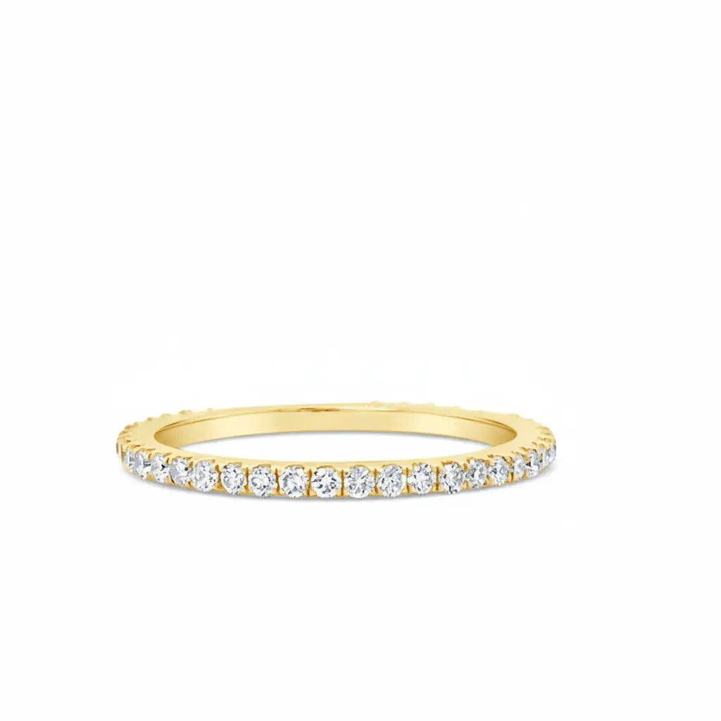 Pave Diamond Full Eternity Ring Chloe's Jewellers
