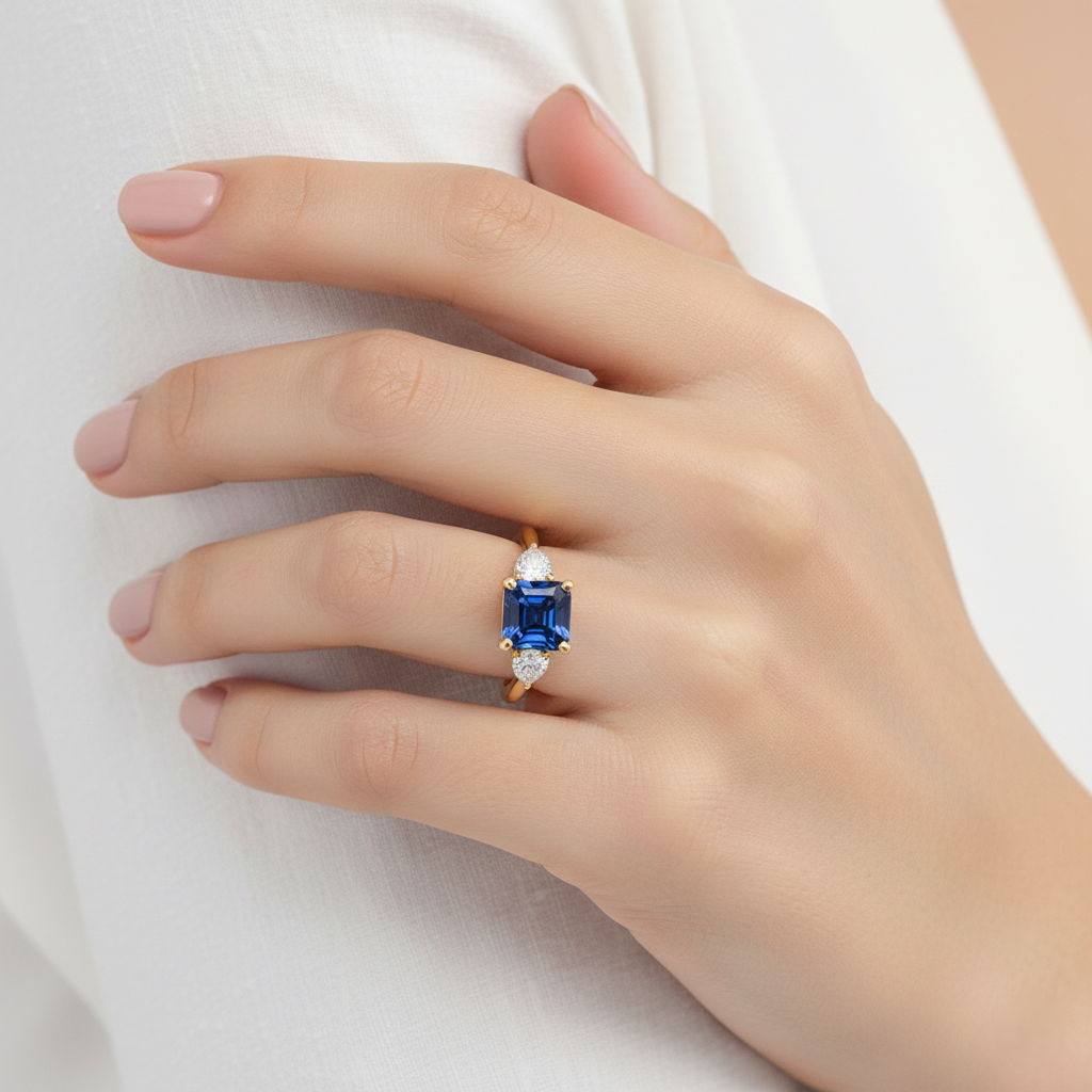 Bluebell Sapphire & Diamond Ring Chloe's Jewellers