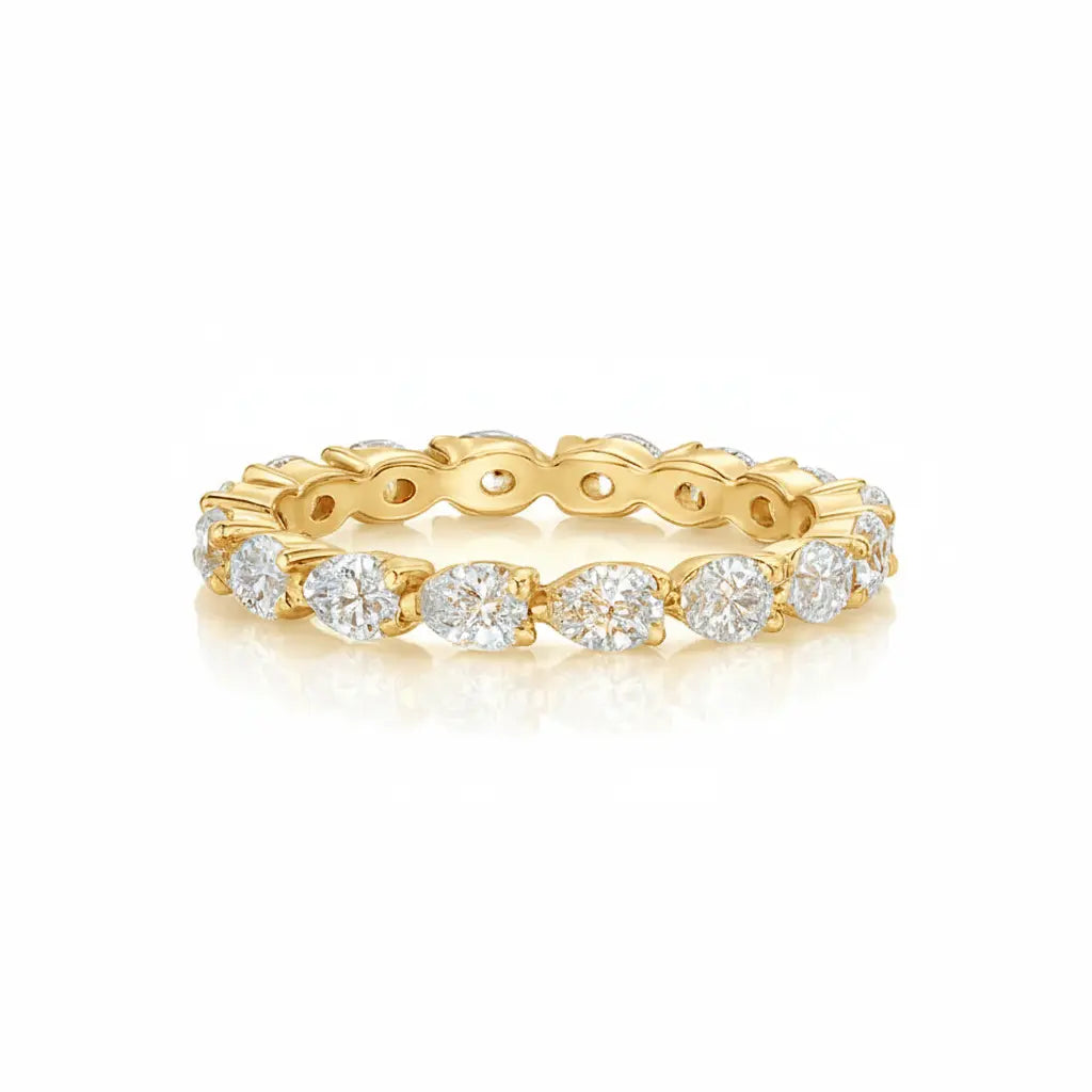 Pear Diamonds Full Eternity Ring Chloe's Jewellers
