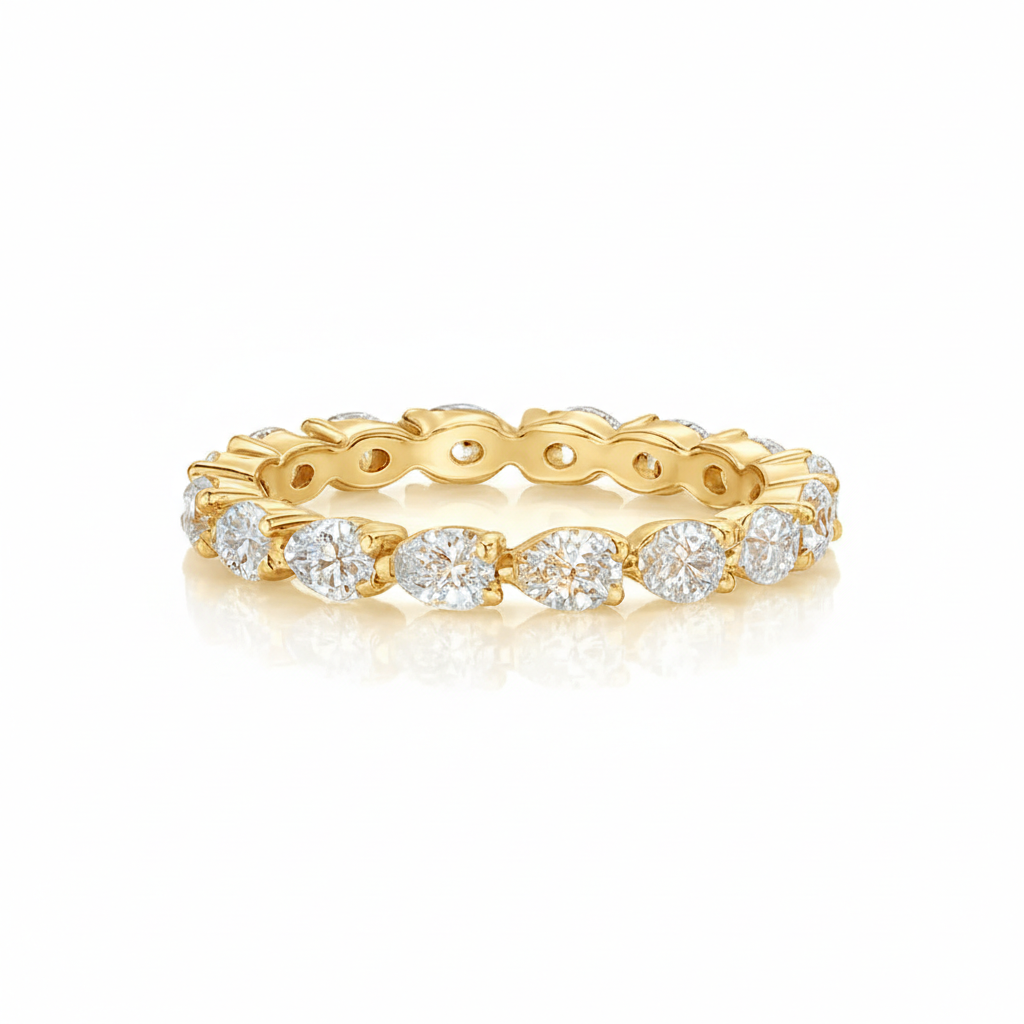 Pear Diamonds Full Eternity Ring
