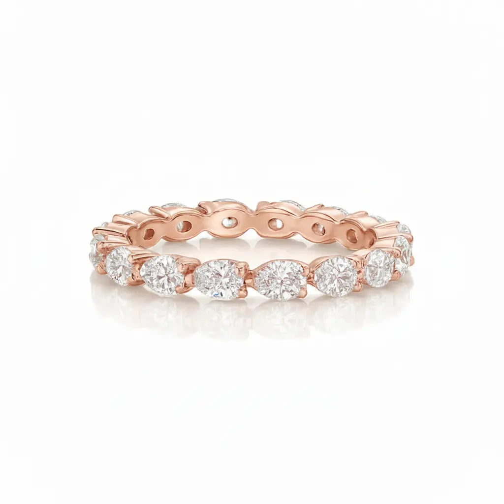 Pear Diamonds Full Eternity Ring Chloe's Jewellers