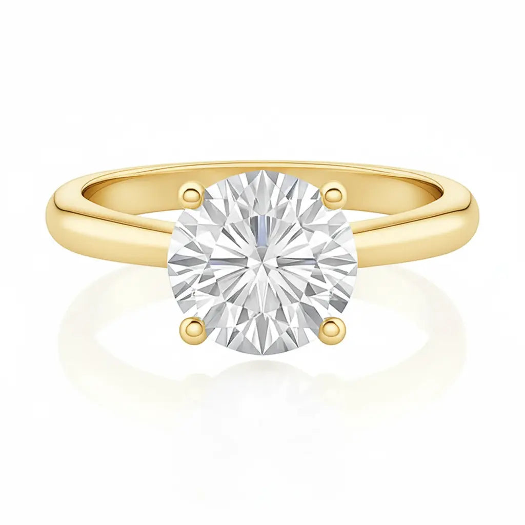 Lily Solitaire Round Diamond Engagement Ring – 2.29ct Platinum GIA Chloe's Jewellers
