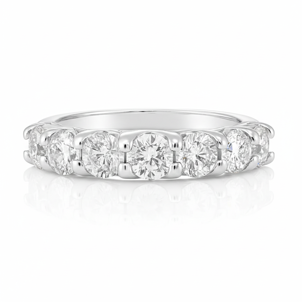 Round Diamond Eternity Ring 18k Gold Chloe's Jewellers