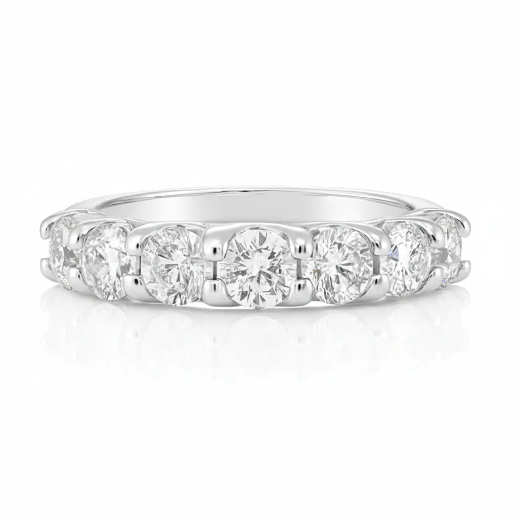 Round Diamond Eternity Ring 18k Gold Chloe's Jewellers